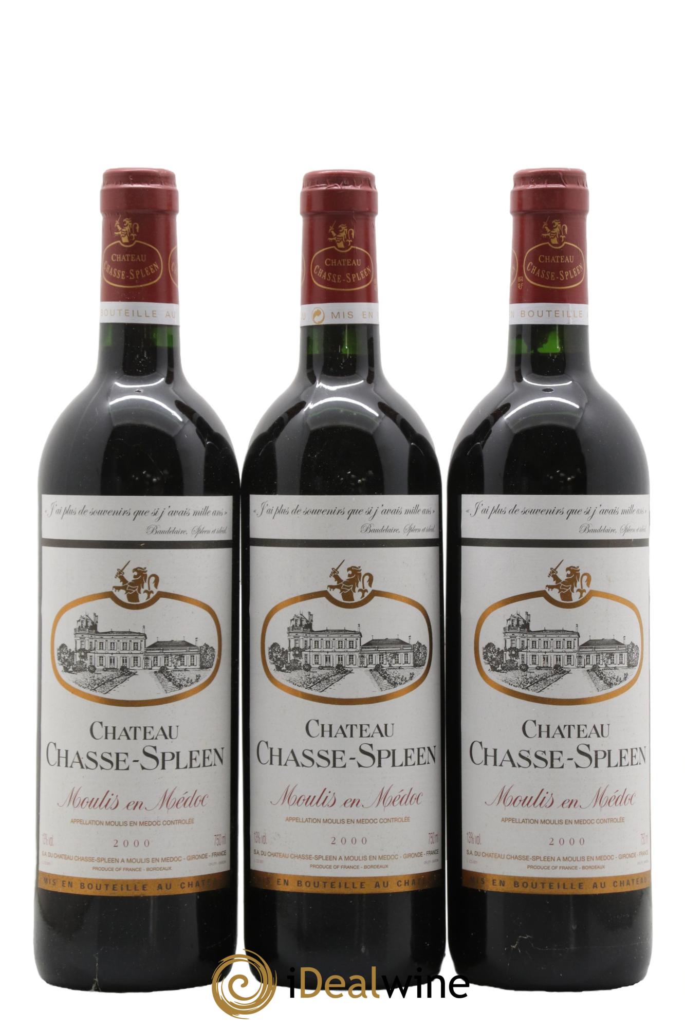 Château Chasse Spleen  2000 - Lot de 12 bouteilles - 4