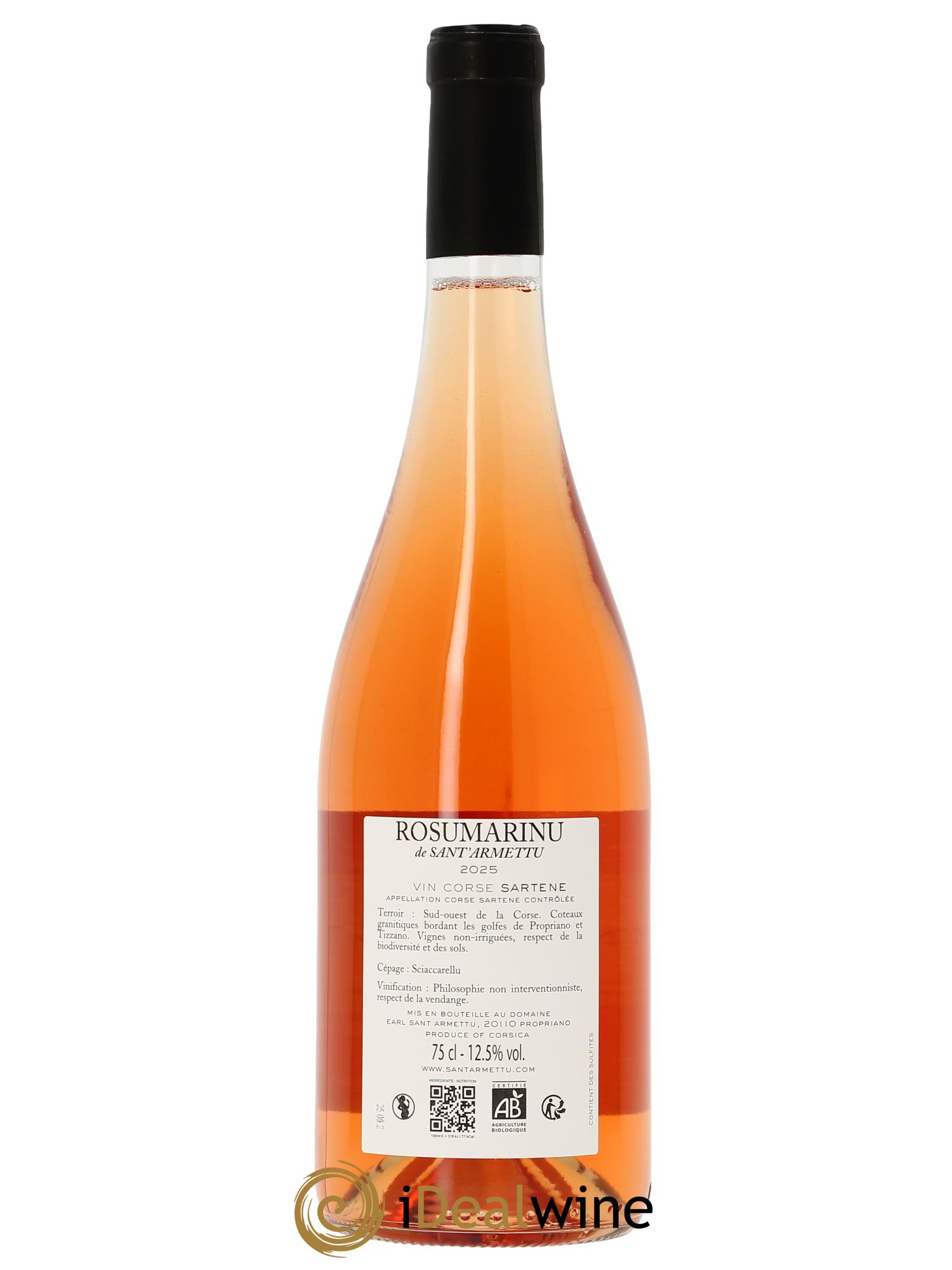 Sartène Rosumarinu Sant Armettu (Domaine)  2025 - Lotto di 1 bottiglia - 1