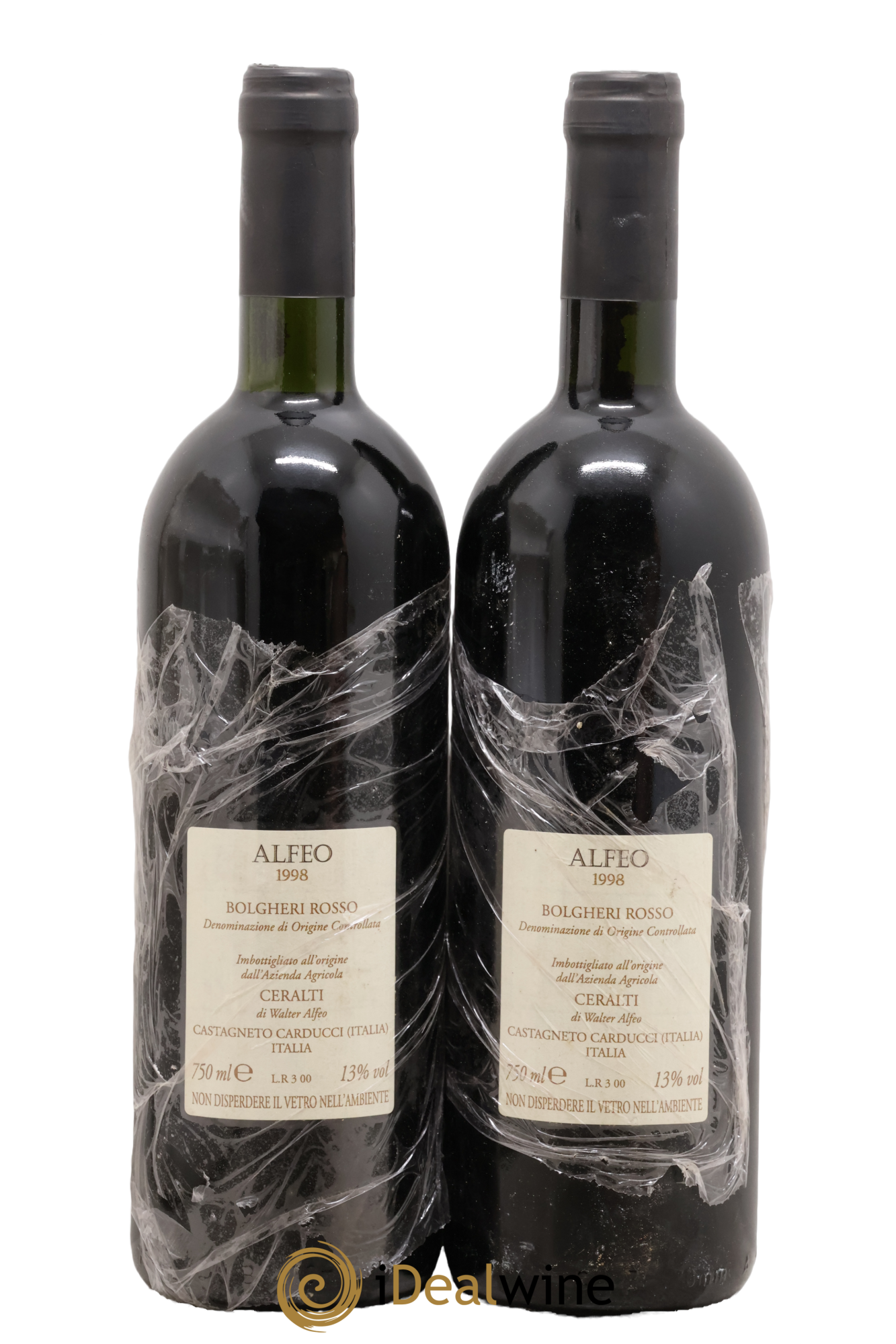 Italie Bolgheri Alfeo Azienda Agricola Ceralti 1998 - Lot of 2 bottles - 1