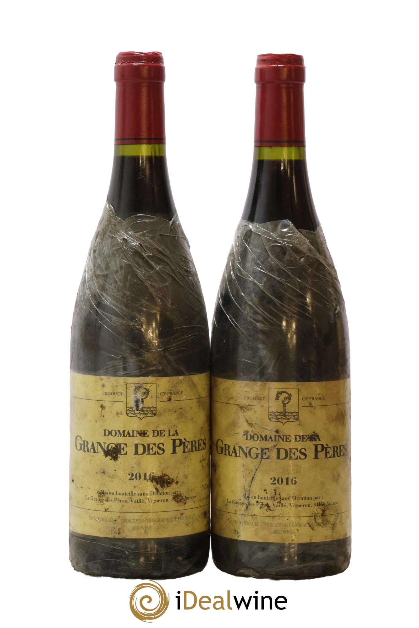 IGP Pays d'Hérault Grange des Pères Laurent Vaillé 2016 - Lot of 2 bottles - 0