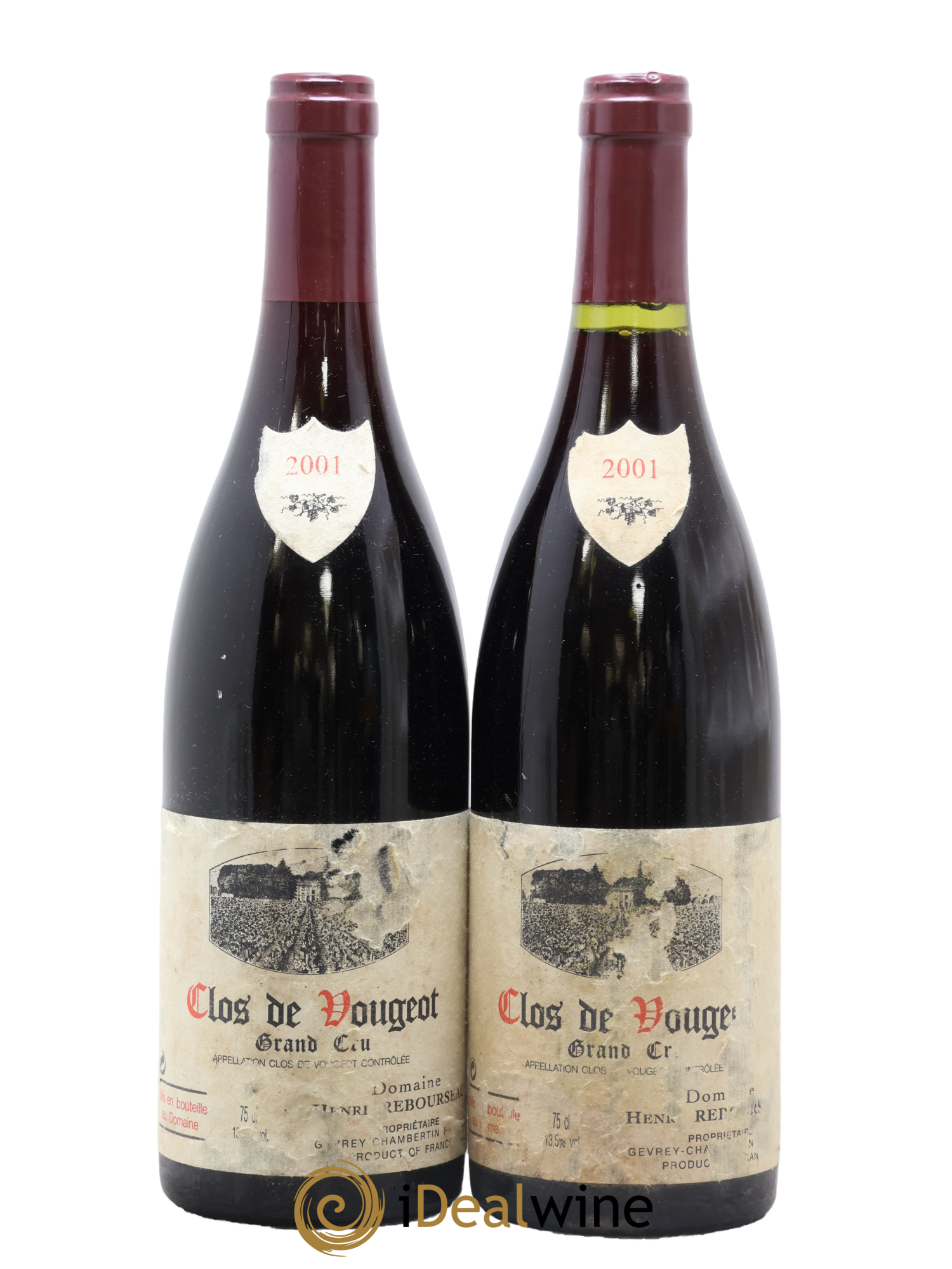 Clos de Vougeot Grand Cru Henri Rebourseau (Domaine) 2001 - Lot de 2 bouteilles - 0