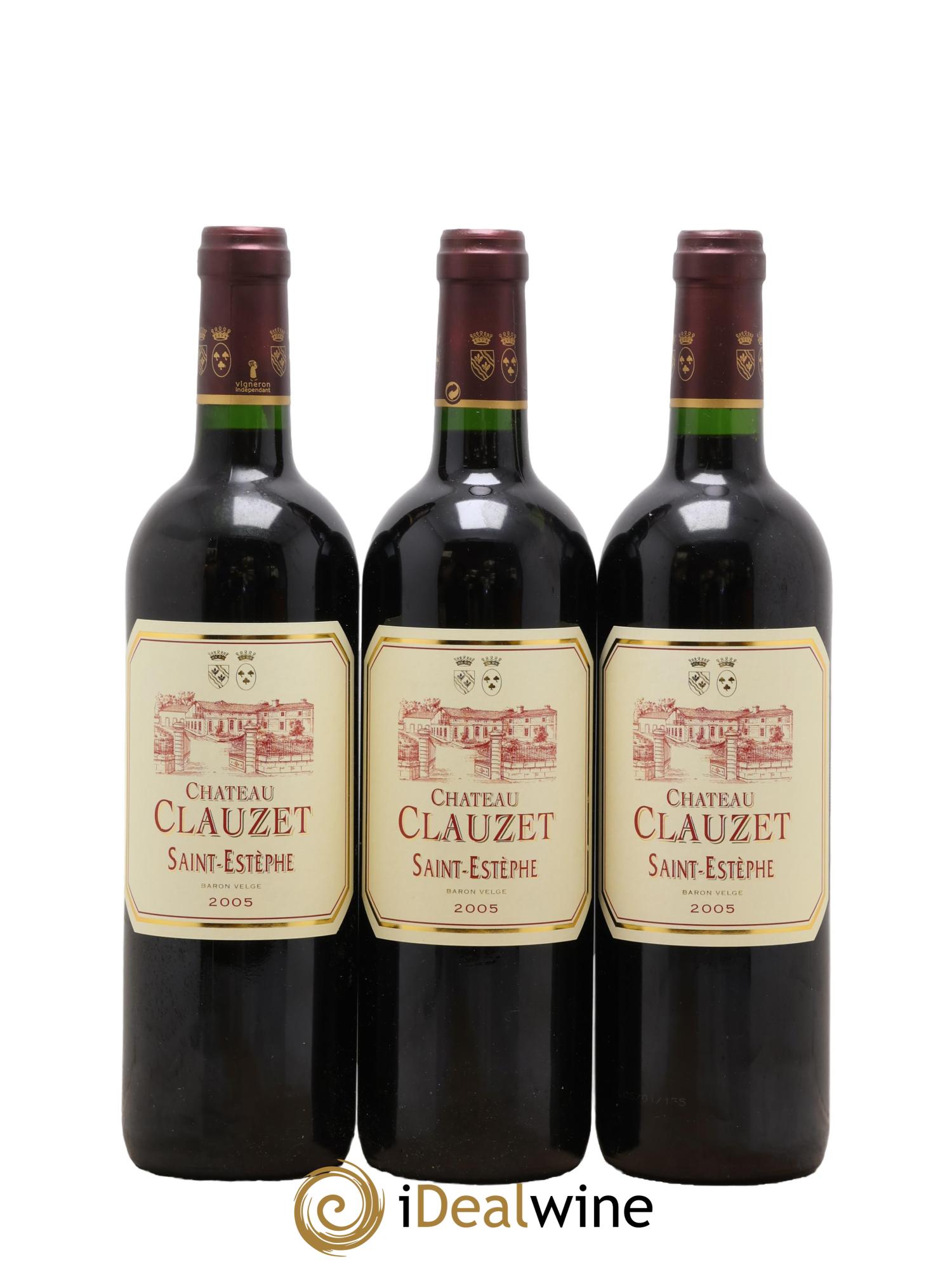 Château Clauzet 2005 - Lot de 3 bouteilles - 0