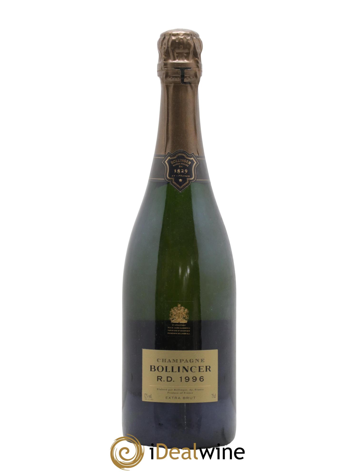 R.D. Extra-Brut Bollinger  1996 - Posten von 1 Flasche - 1