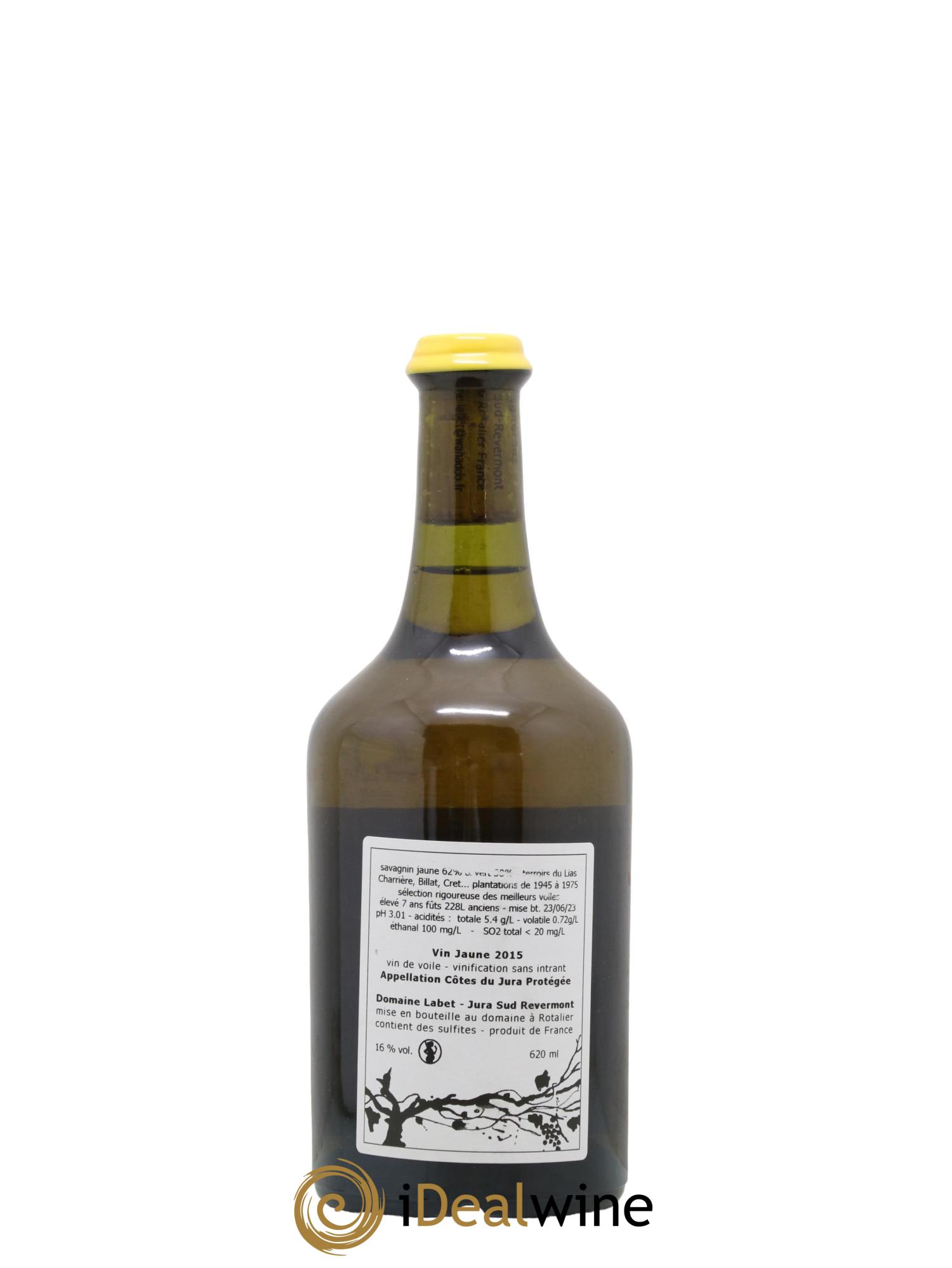 Côtes du Jura Vin Jaune Romain - Julien  - Charline Labet 2015 - Lot de 1 clavelin - 1