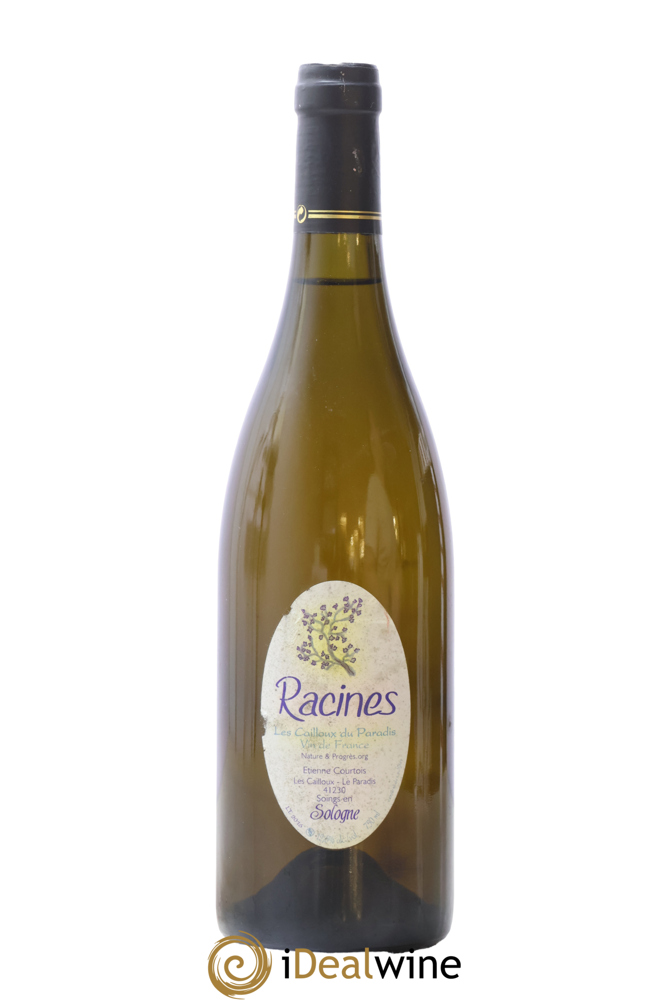 Vin de France Cuvée Racine Les Cailloux du Paradis - Claude Courtois 2016 - Lot de 1 bouteille - 0