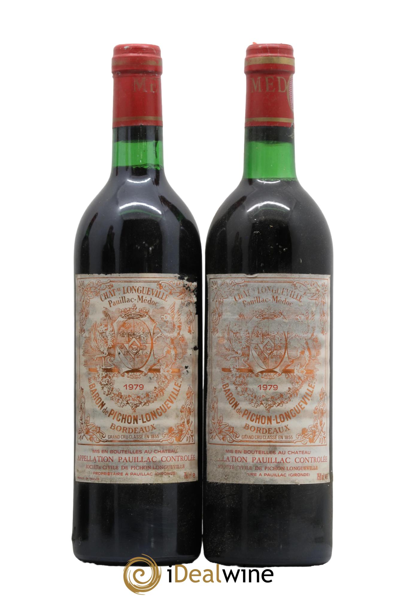 Pichon Longueville Baron 2ème Grand Cru Classé 1979 - Lot de 2 bouteilles - 0