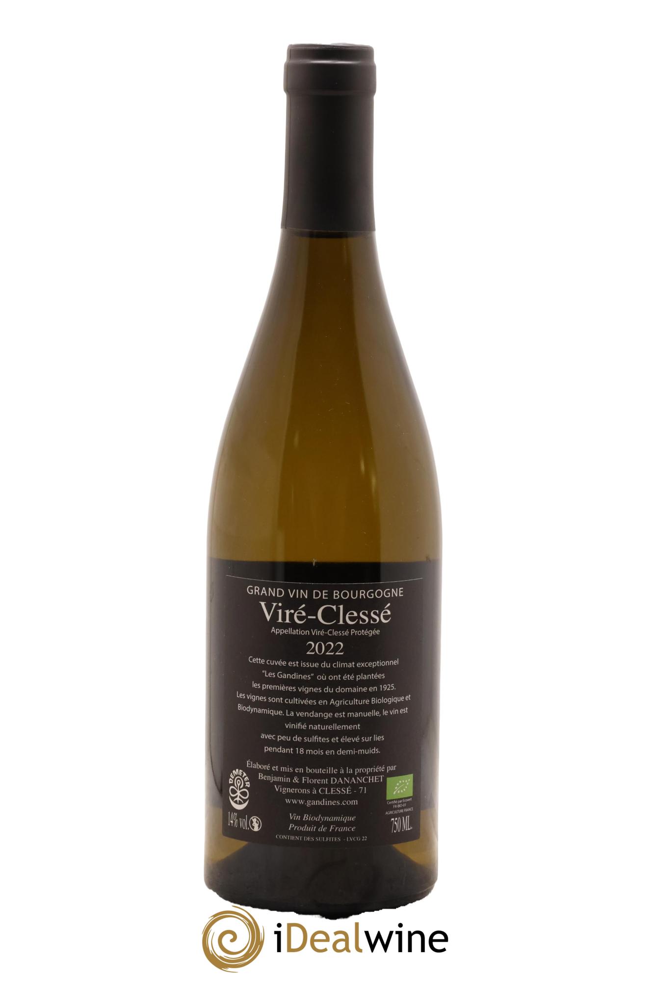 Viré-Clessé Les Gandines Domaine Des Gandines 2022 - Lot de 1 bouteille - 1