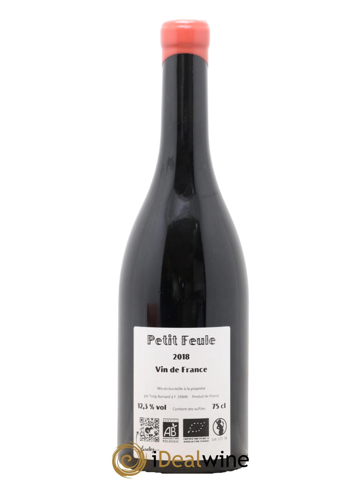 Vin de France Petit Feule Bornard 2018 - Lot de 1 bouteille - 1