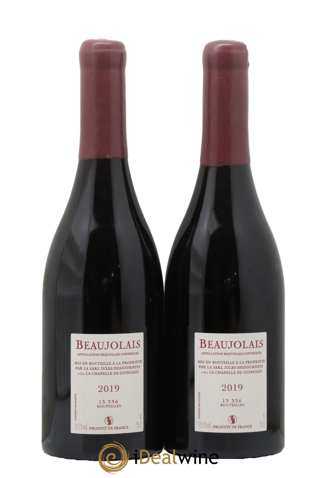 Beaujolais Villages Jules Desjourneys 2019 - Lot de 2 bouteilles - 1