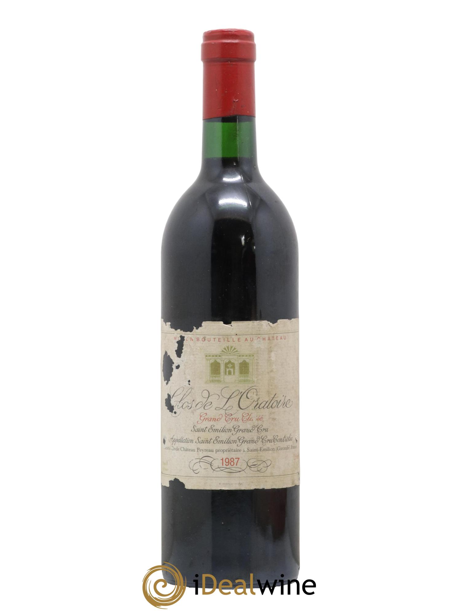 Clos de l'Oratoire Grand Cru Classé 1987 - Lot de 1 bouteille - 0