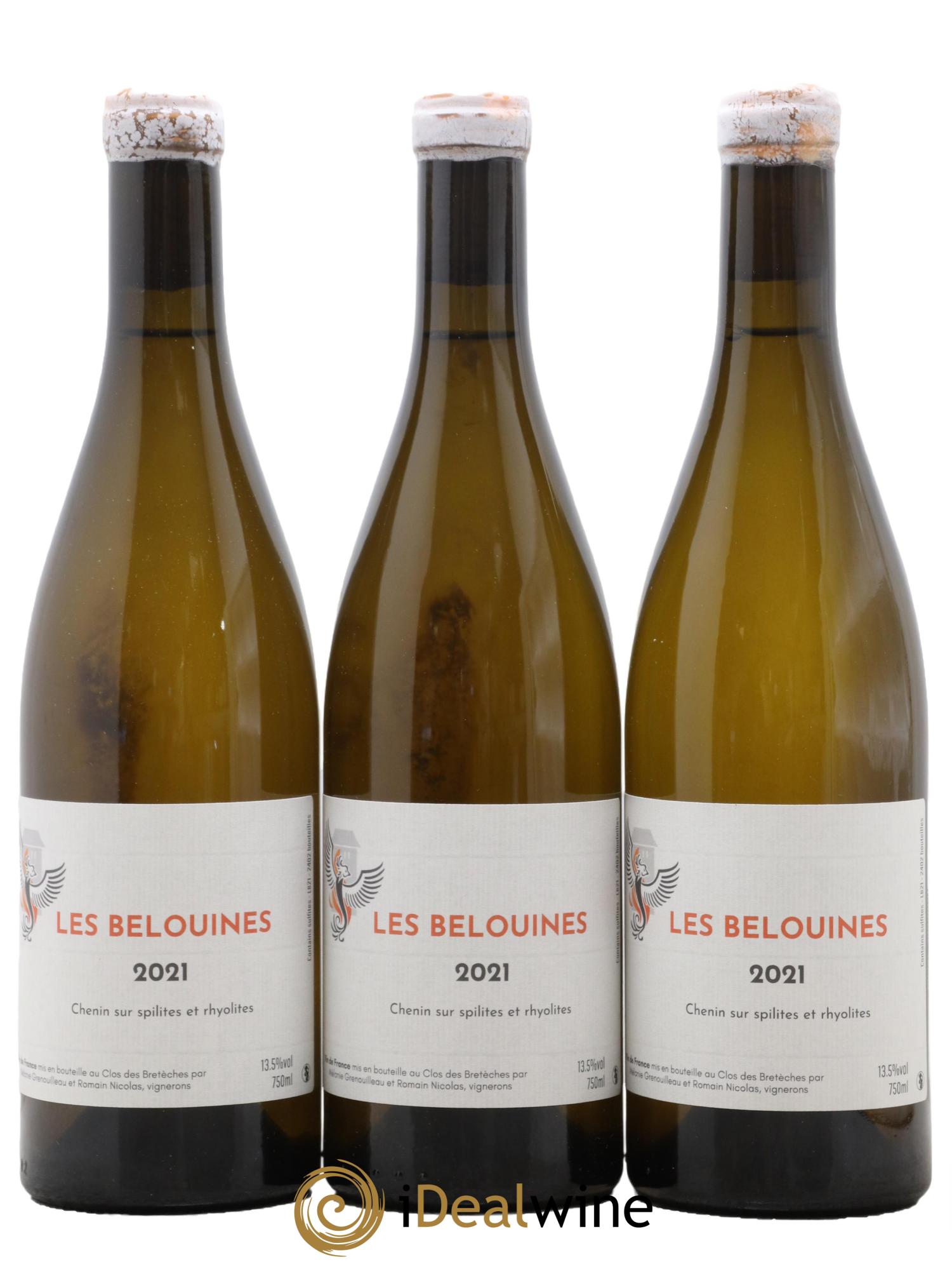 Vin de France Clos des Bretèches Les Belouines 2021 - Lot de 3 bouteilles - 0