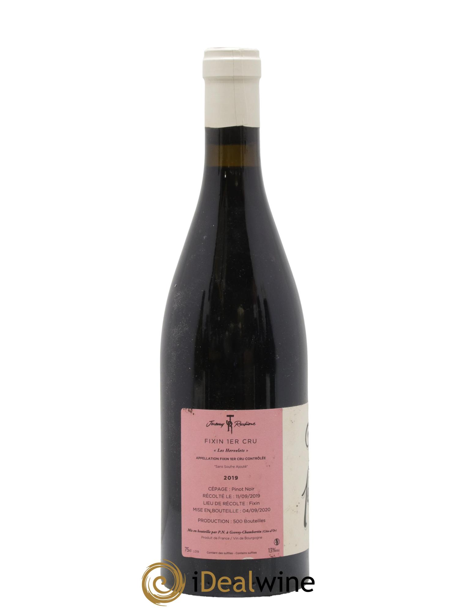 Fixin 1er Cru Les Hervelets Jérémy Recchione 2019 - Lot de 1 bouteille - 1