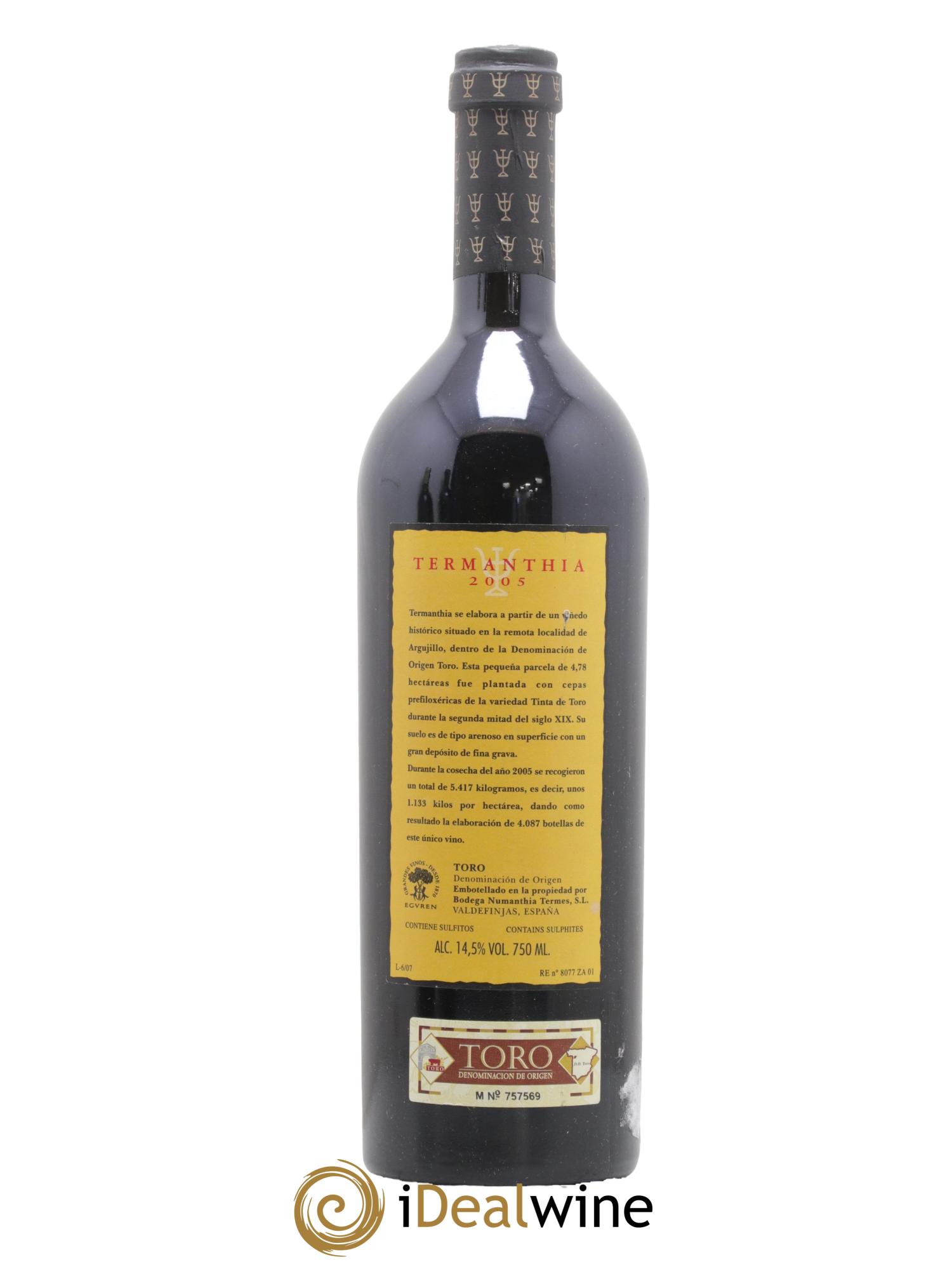 Toro DO Bodega Numanthia Termanthia  2005 - Lotto di 1 bottiglia - 1