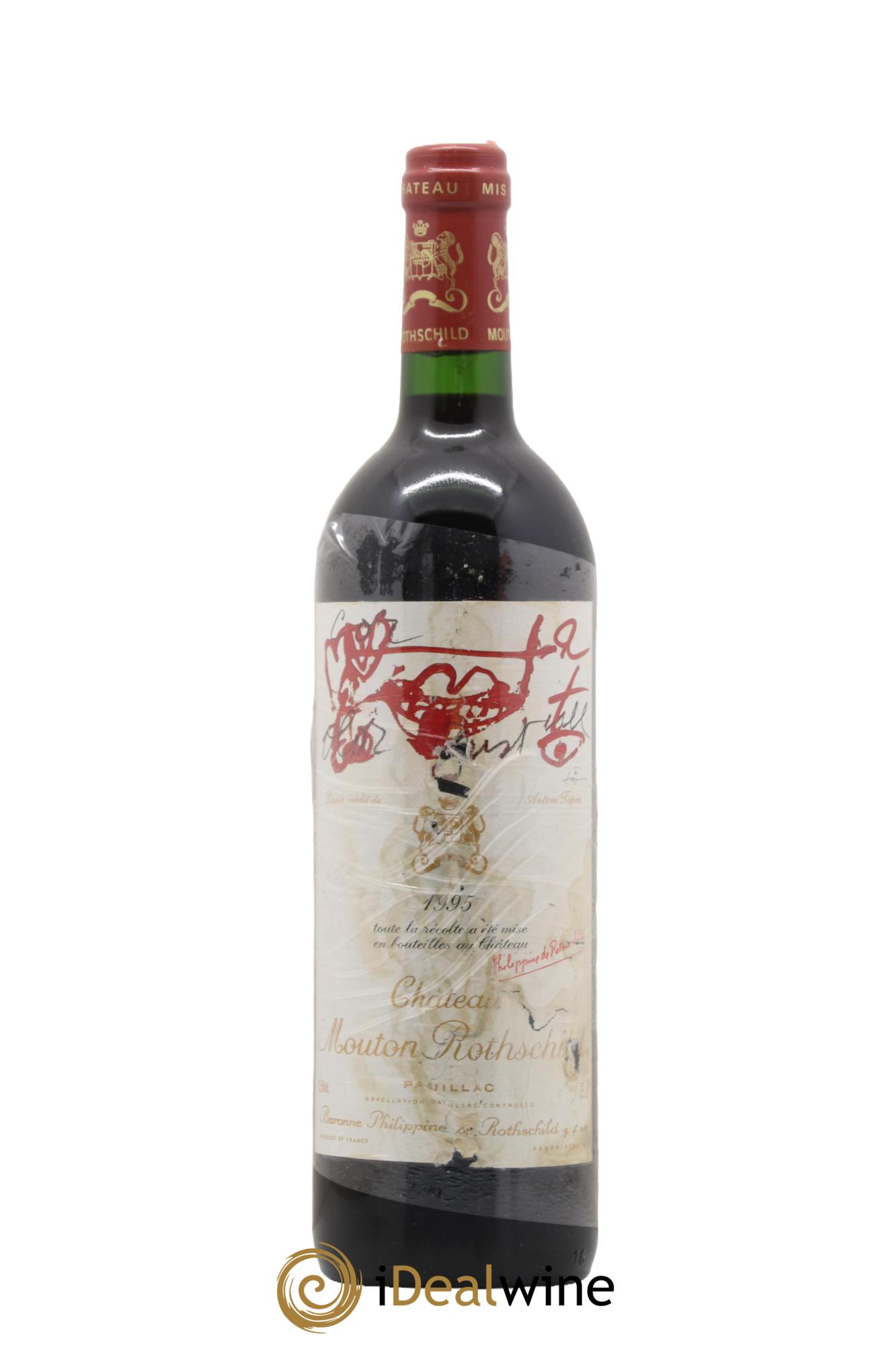 Château Mouton Rothschild 1er Grand Cru Classé 1995 - Lot de 1 bouteille - 0