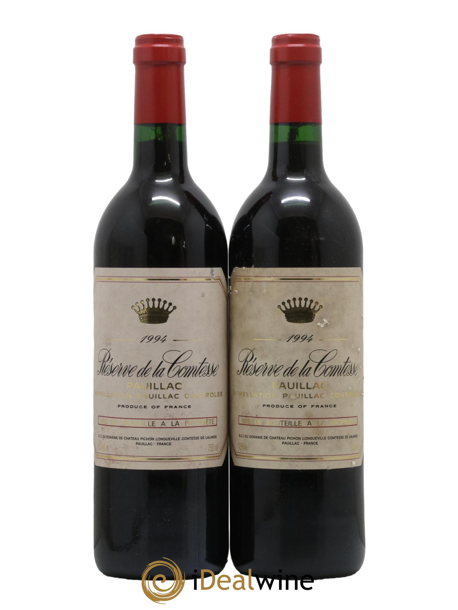 Réserve de la Comtesse Second Vin 1994 - Lotto di 2 bottiglie - 0
