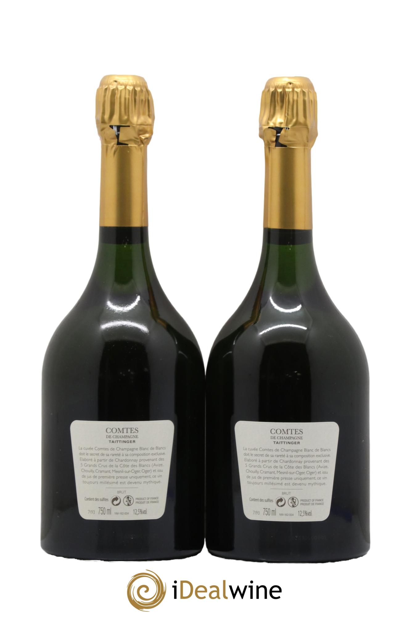 Comtes de Champagne Taittinger 2008 - Lot de 2 bouteilles - 1
