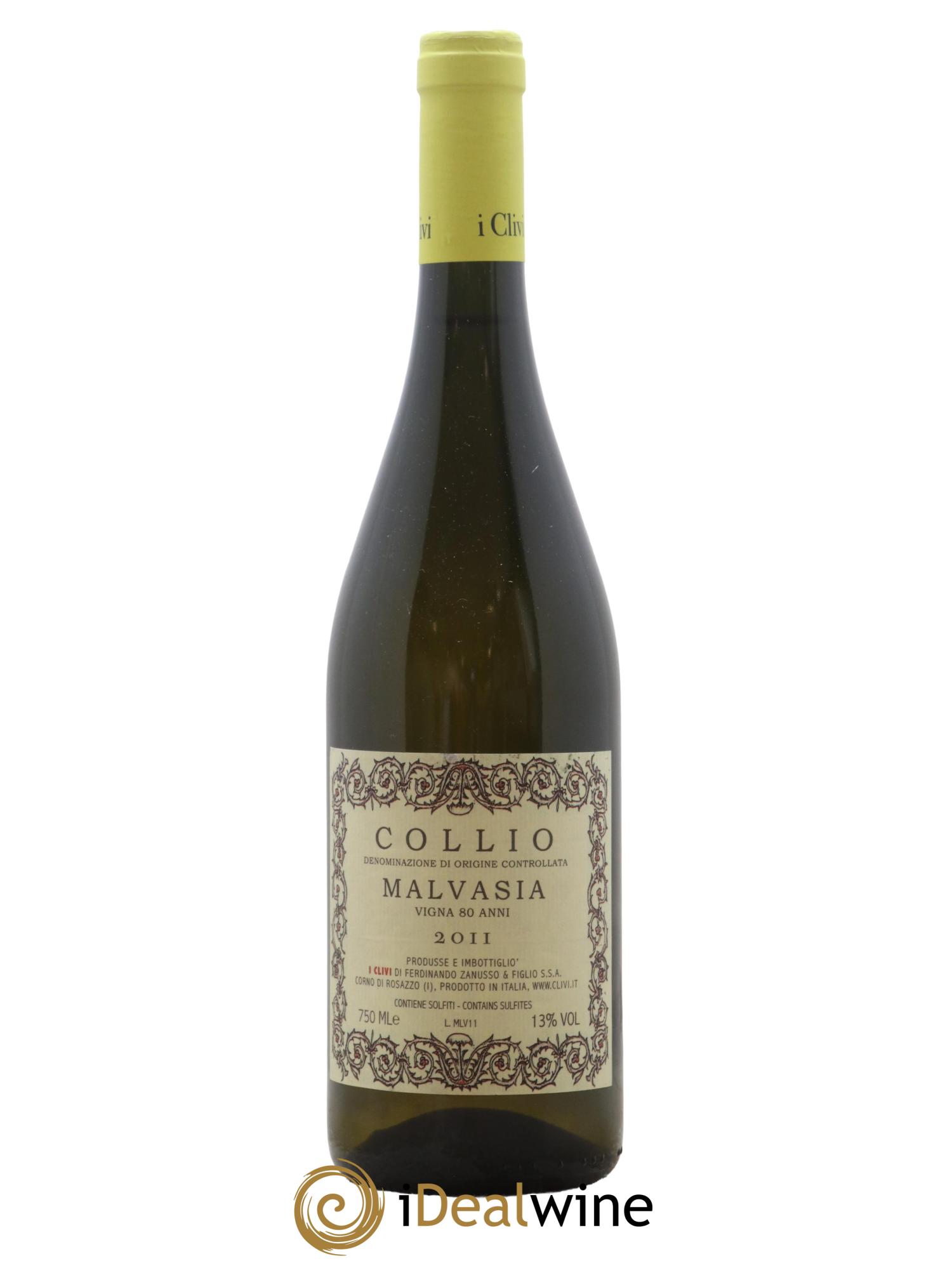 Vin de Corse Malvasia Vigna 80 Anni-I Clivi Di Ferdinando Zanusso Et Figlio 2011 - Lot de 1 bouteille - 0