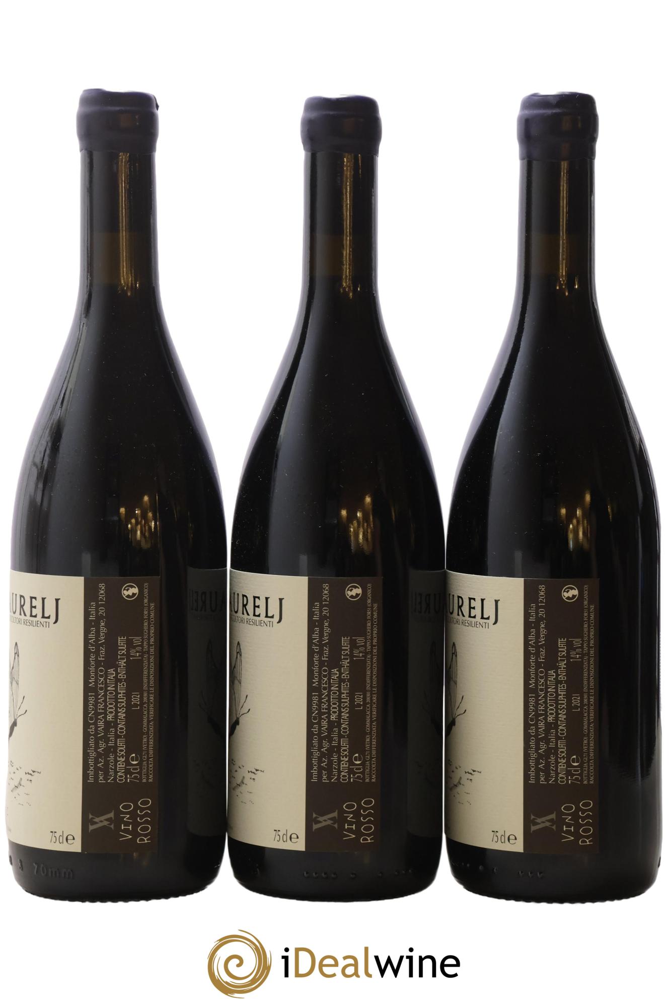 Italie Vino Rosso FZ FuoriZona Vaira Aurelj 2021 - Lot of 3 bottles - 1