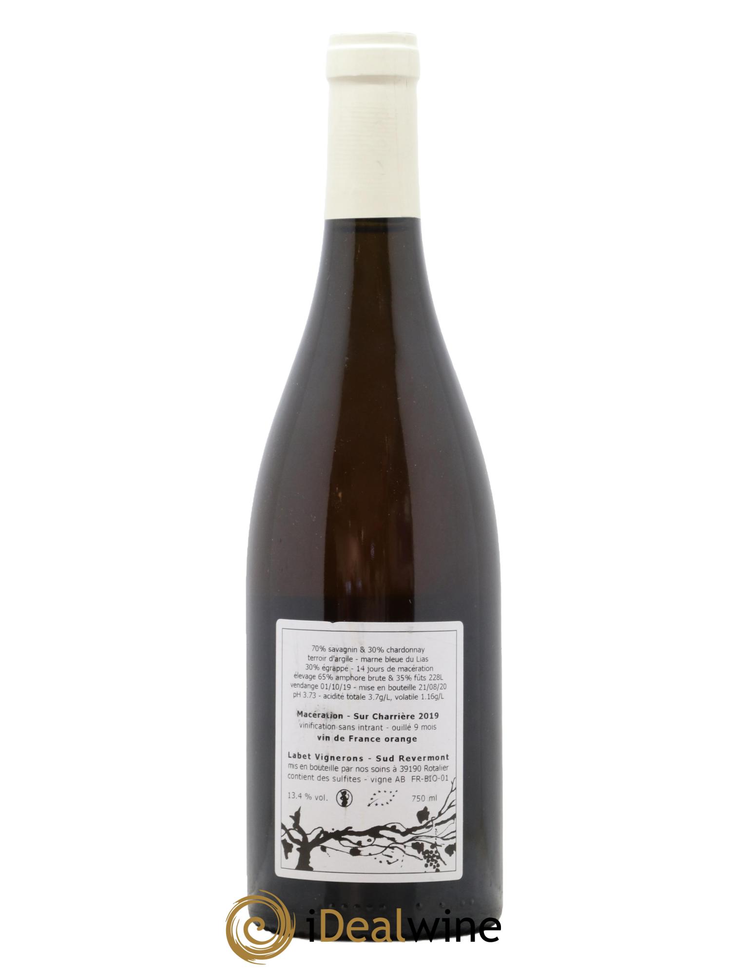 Vin de France Macération Sur Charrière Romain - Julien - Charline Labet 2019 - Lot de 1 bouteille - 1