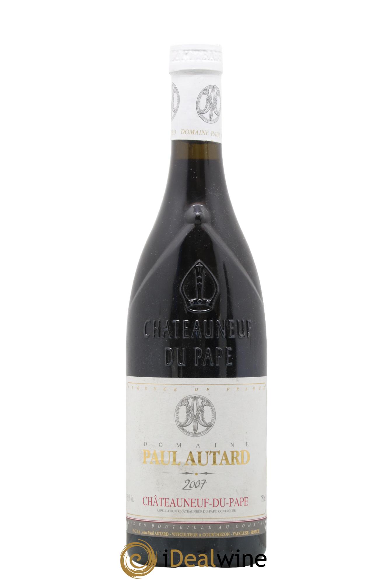 Châteauneuf-du-Pape Domaine Paul Autard Jean-Paul Autard 2007 - Lot de 1 bouteille - 0