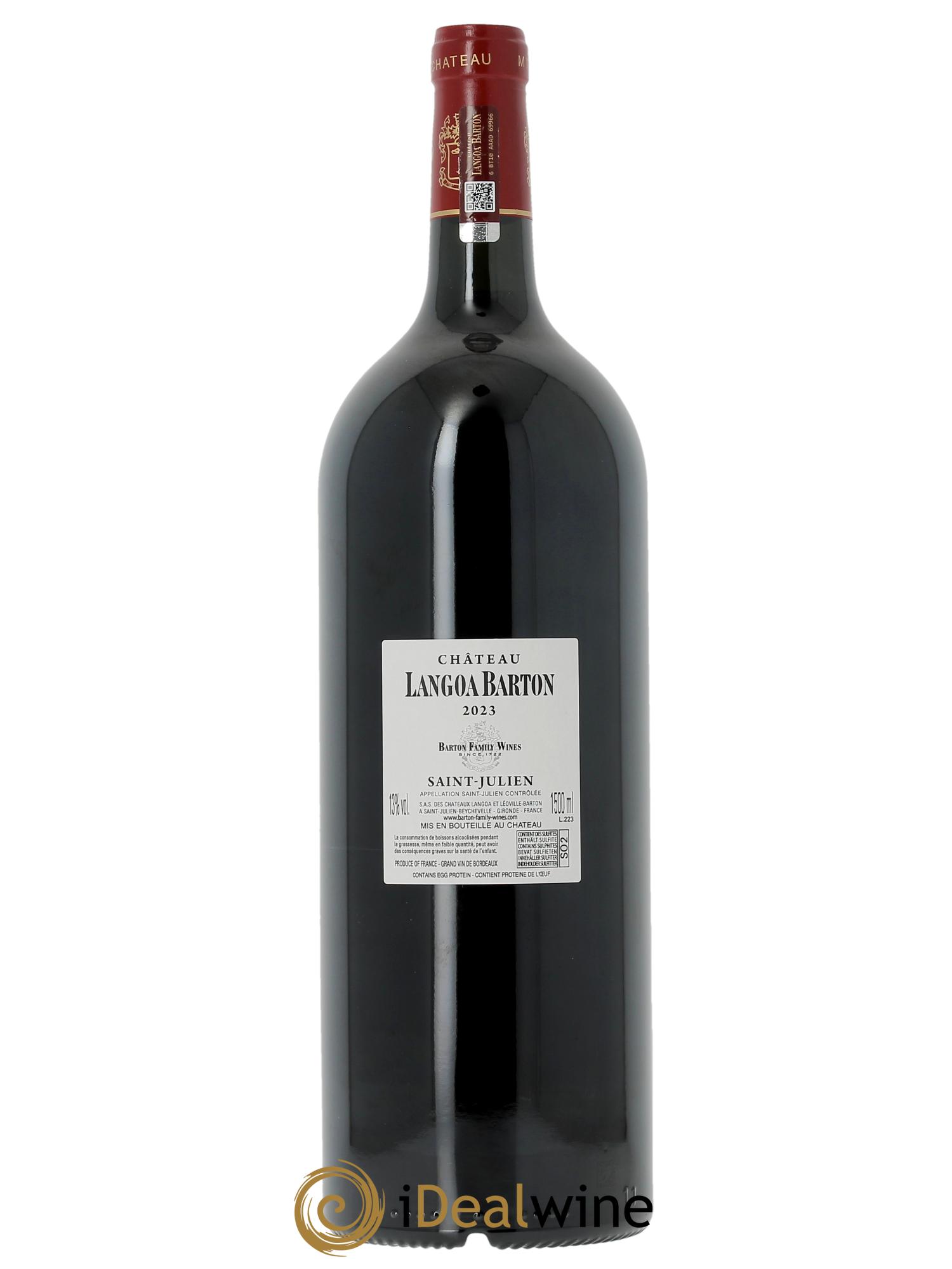 Château Langoa Barton 3ème Grand Cru Classé (CBO à partir de 6 mgs) 2023 - Lot de 1 magnum - 1