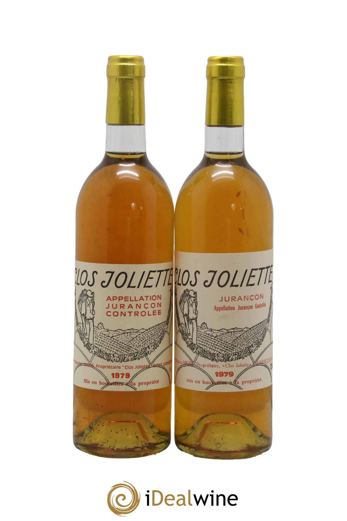 Jurançon Clos Joliette 1979 - Posten von 2 Flaschen - 0