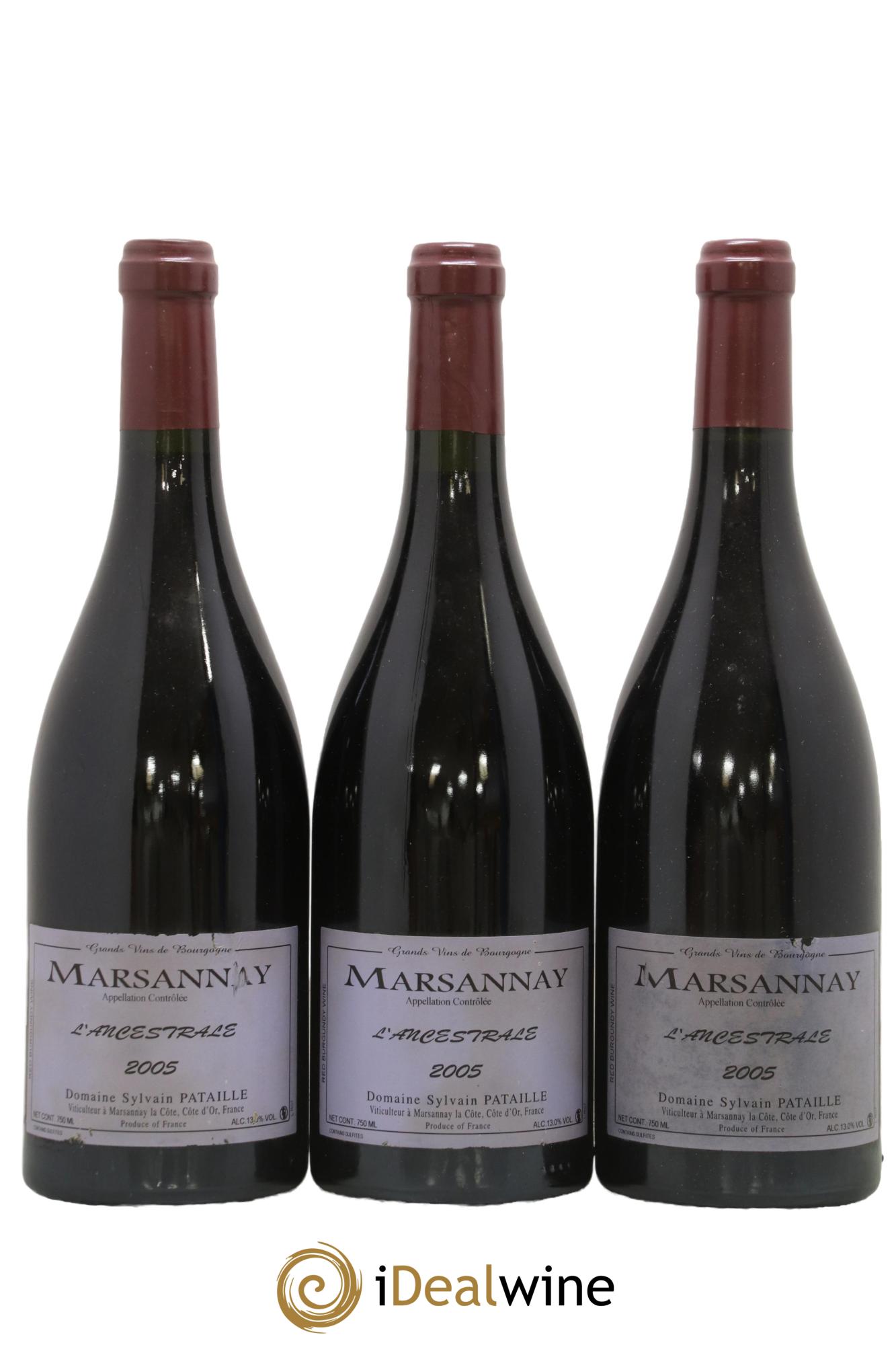 Marsannay L'Ancestrale Sylvain Pataille (Domaine) 2005 - Lot de 3 bouteilles - 0