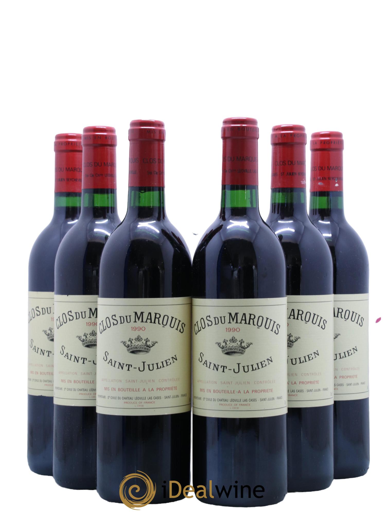 Clos du Marquis 1990 - Lot de 6 bouteilles - 0