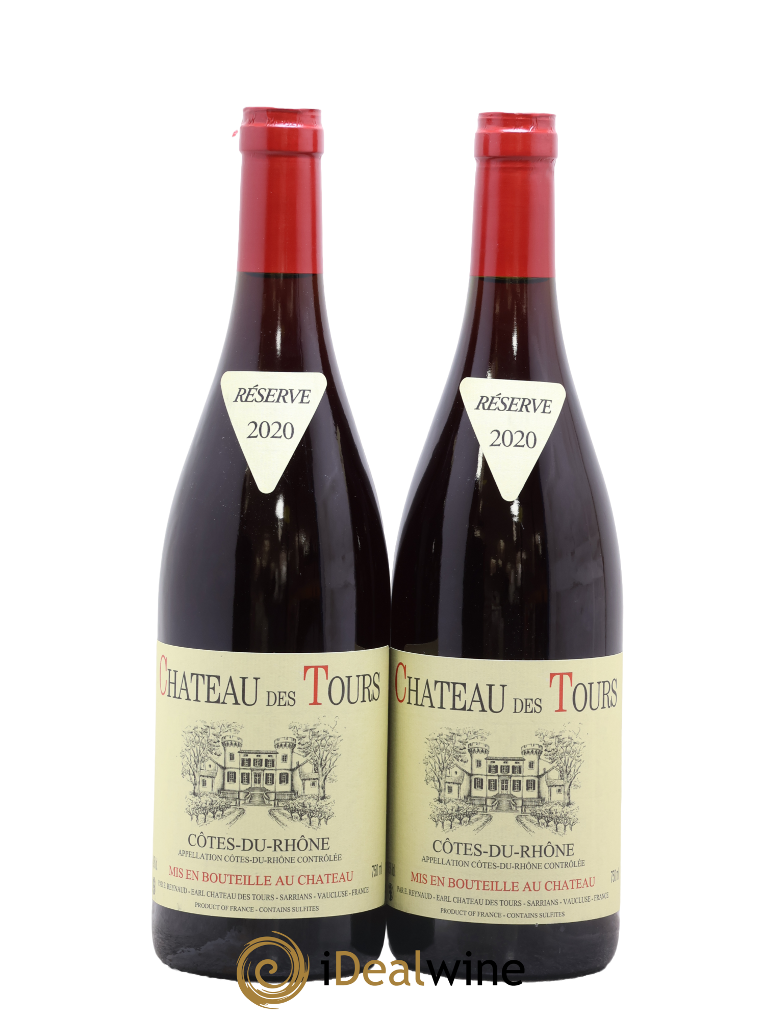 Côtes-du-Rhône Château des Tours Emmanuel Reynaud 2020 - Lotto di 2 bottiglie - 0