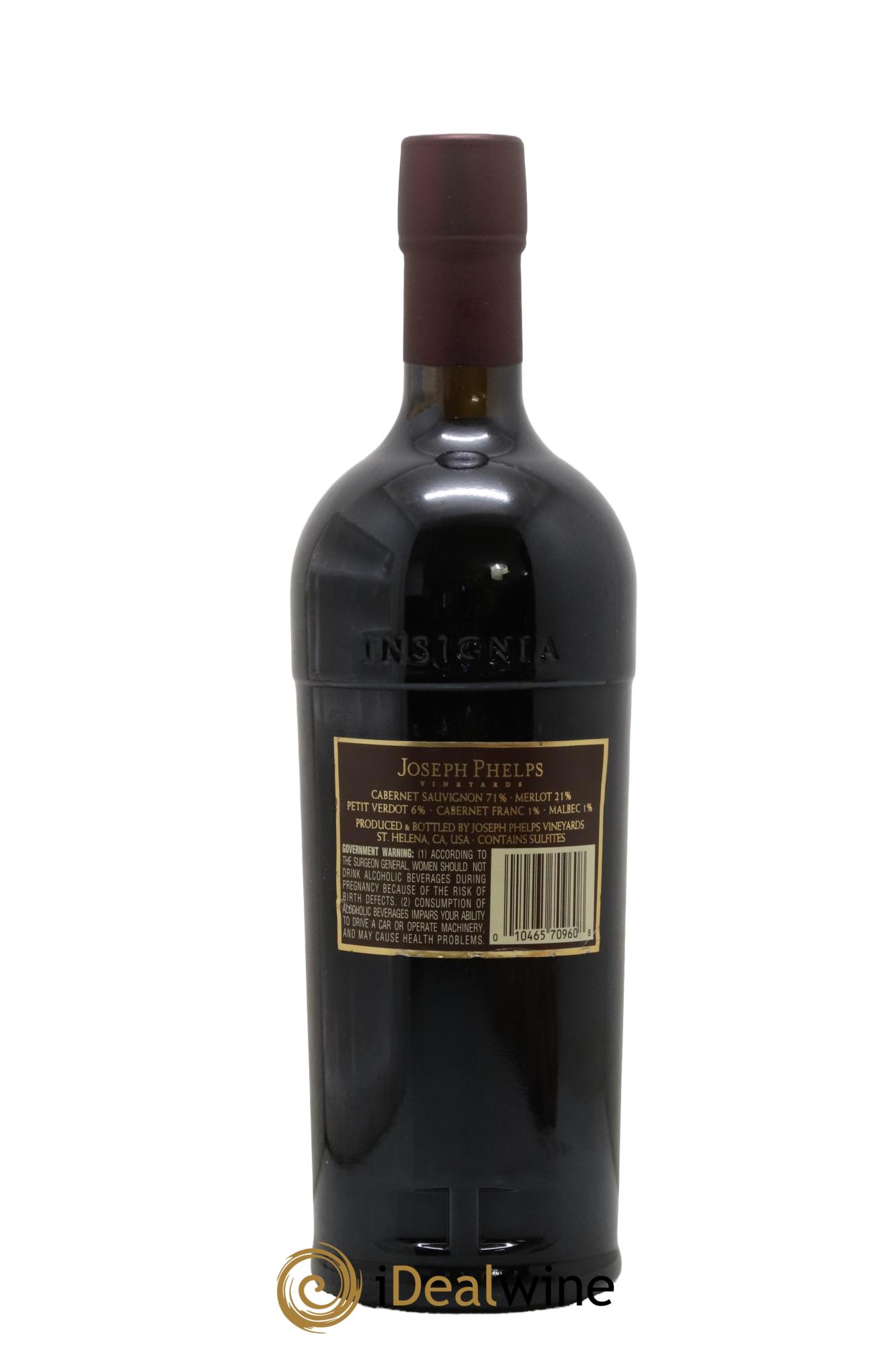 Napa Valley Insignia Joseph Phelps 1999 - Lot of 1 bottle - 1