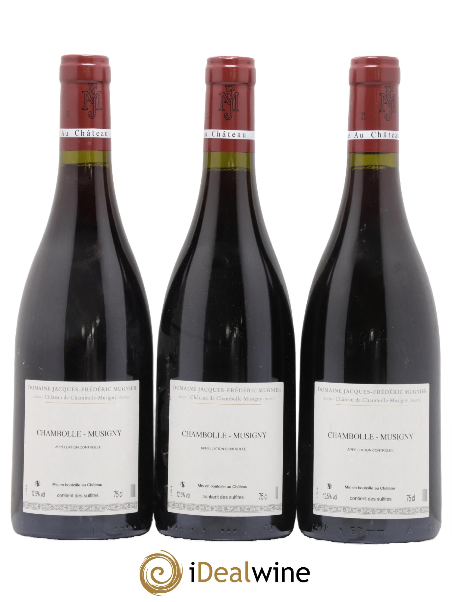 Chambolle-Musigny Jacques-Frédéric Mugnier 2014 - Lot of 3 bottles - 1