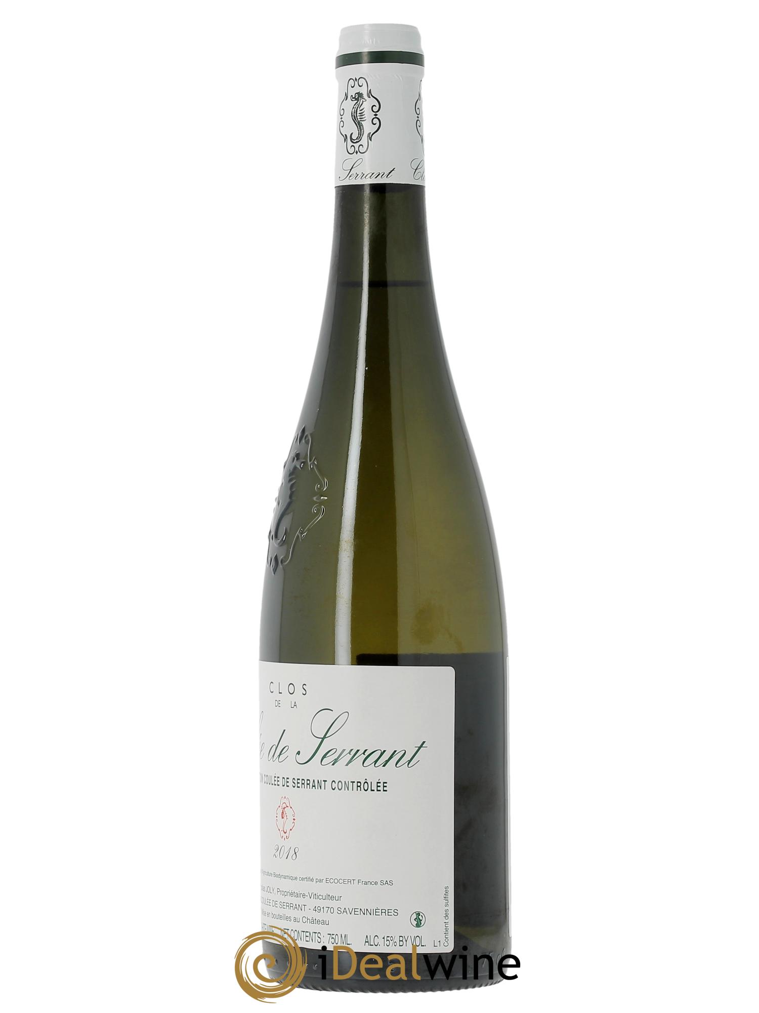 Savennières Clos de la Coulée de Serrant Vignobles de la Coulée de Serrant - Nicolas Joly 2018 - Lot de 1 bouteille - 2