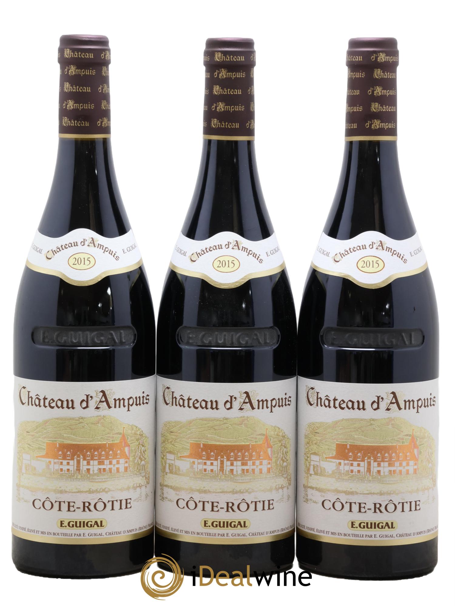 Côte-Rôtie Château d'Ampuis Guigal 2015 - Lot of 3 bottles - 0