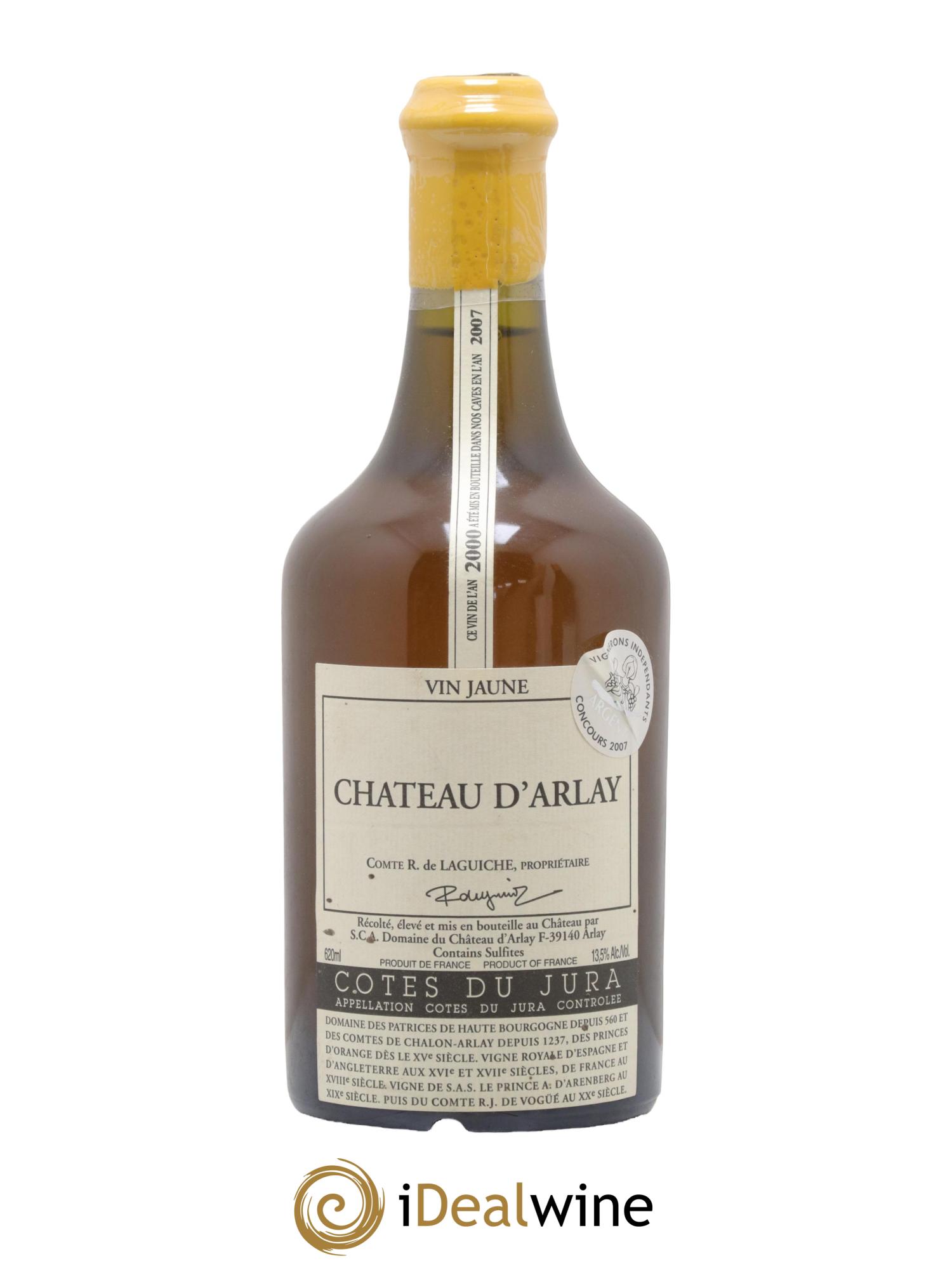 Côtes du Jura Vin jaune Château d'Arlay 2000 - Lot de 1 clavelin - 0