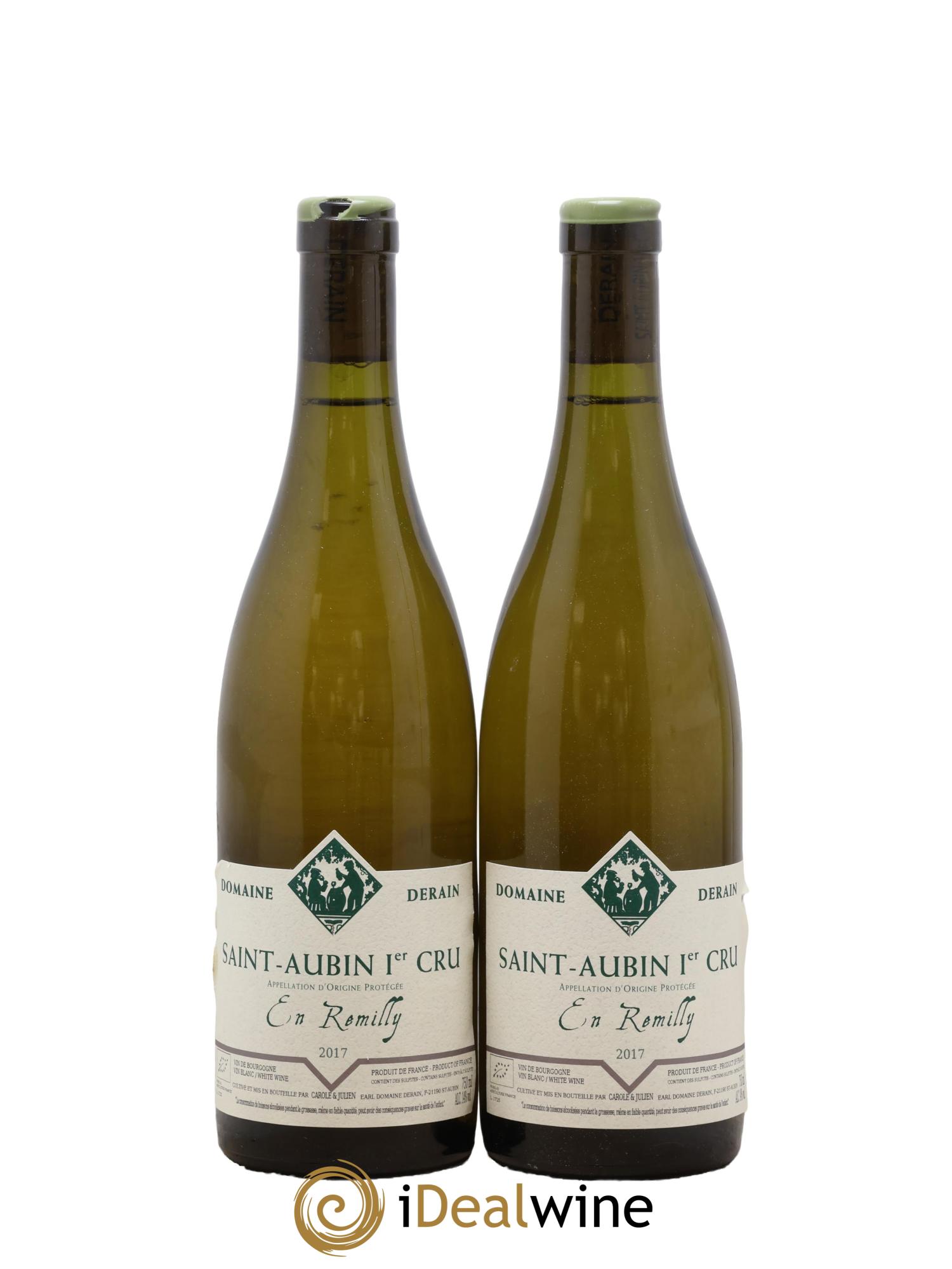 Saint-Aubin 1er Cru En Remilly Catherine et Dominique Derain 2017 - Lot de 2 bouteilles - 0