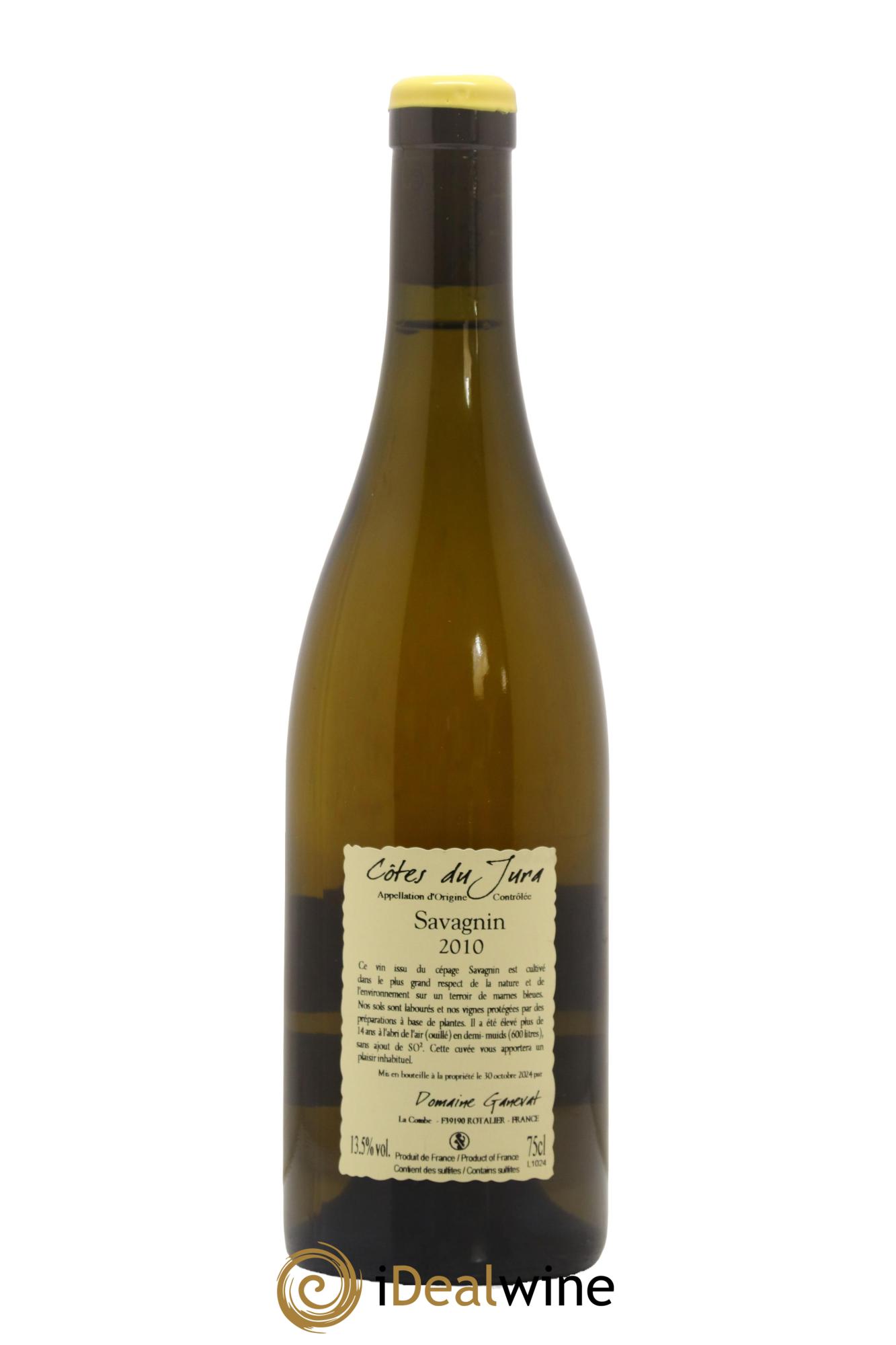 Côtes du Jura Les Vignes de mon Père Jean-François Ganevat (Domaine)  2010 - Lot of 1 bottle - 1