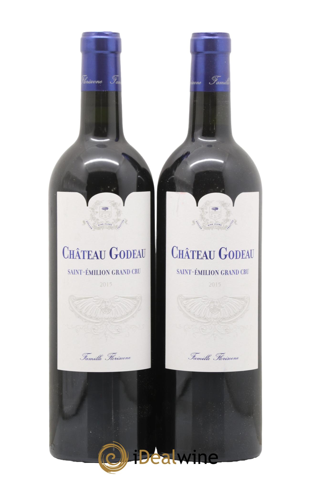 Saint-Émilion Grand Cru Château Godeau 2015 - Lot de 2 bouteilles - 0