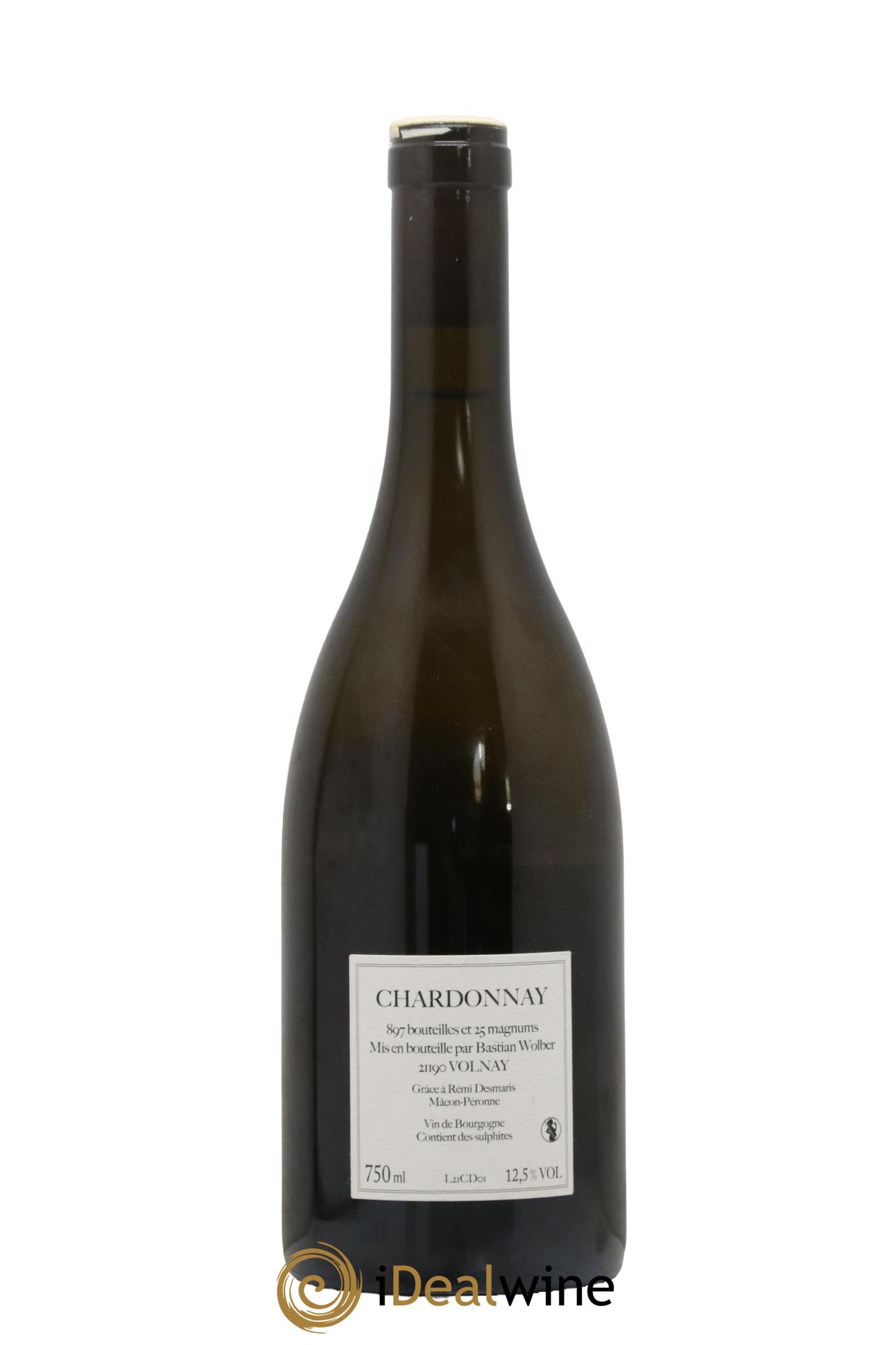 Vin de France Laisse Tomber Chardonnay Bastian Wolber 2021 - Lot of 1 bottle - 1