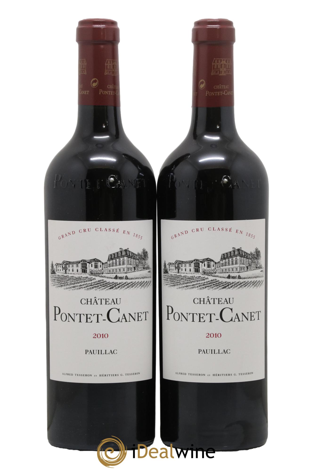 Château Pontet Canet 5ème Grand Cru Classé 2010 - Lot de 2 bouteilles - 0