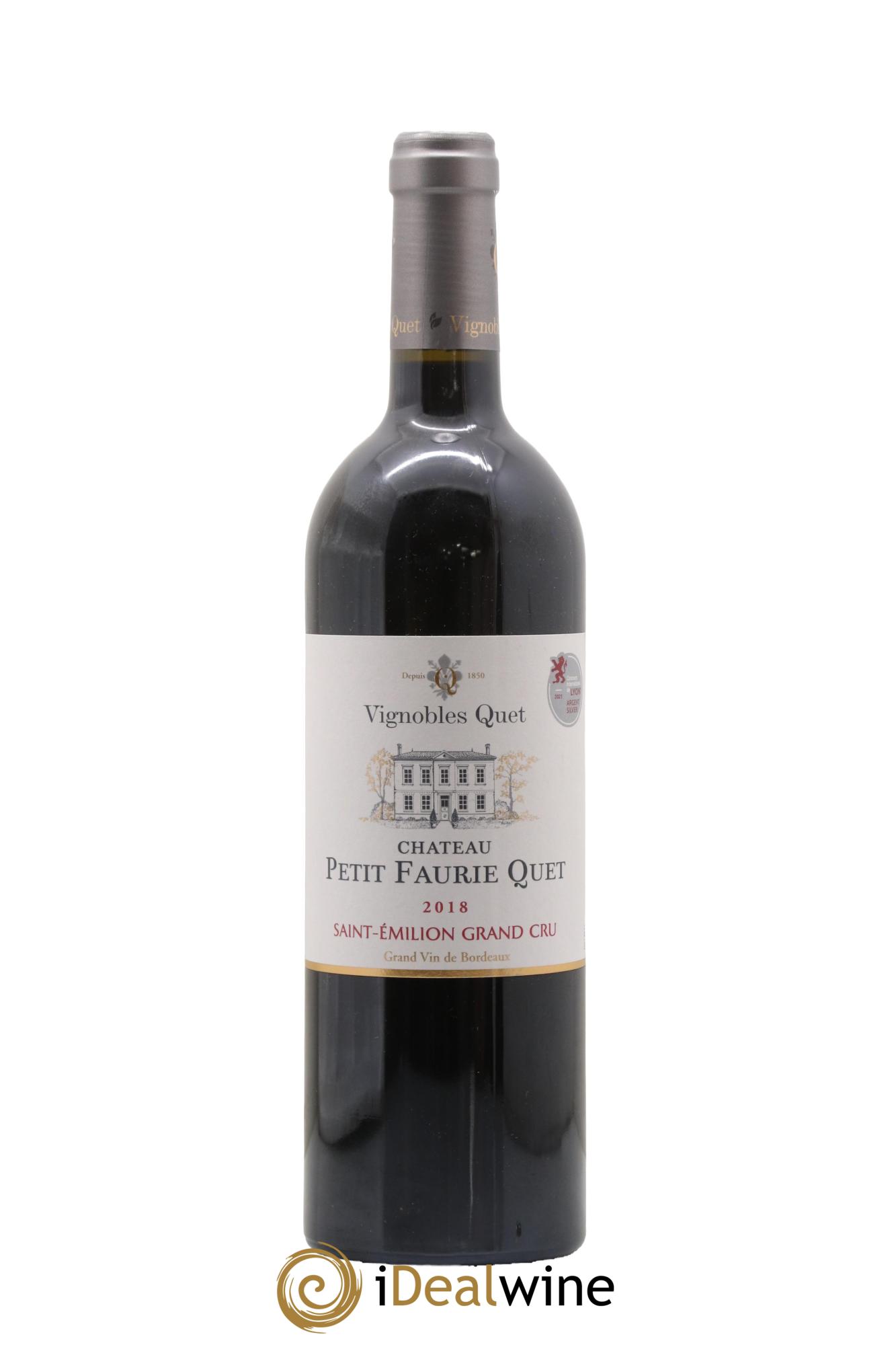 Saint-Émilion Grand Cru Château Petit Faurie Quiet 2018 - Lot de 1 bouteille - 0