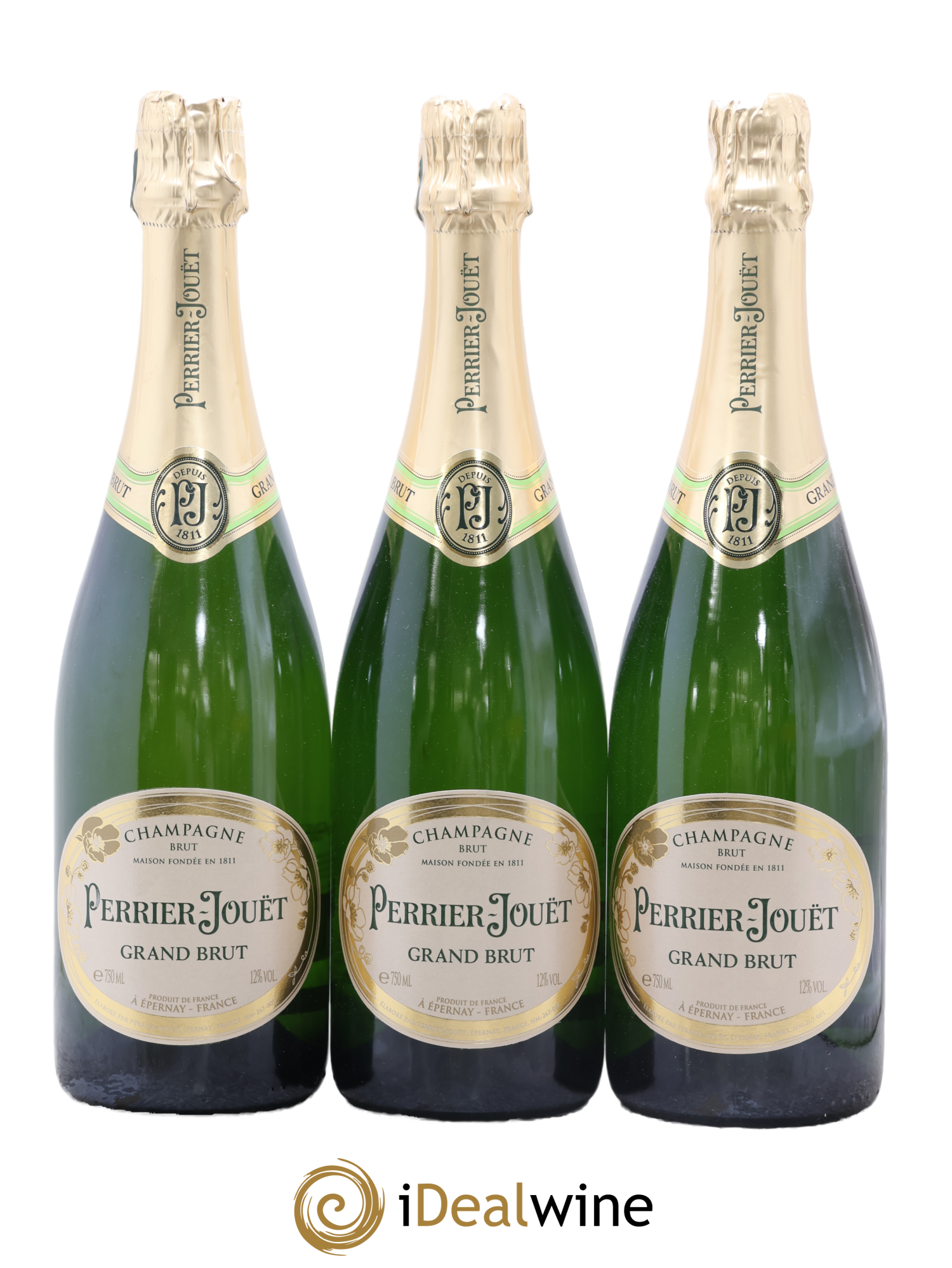 Grand Brut Perrier-Jouët - Lot de 3 bouteilles - 0