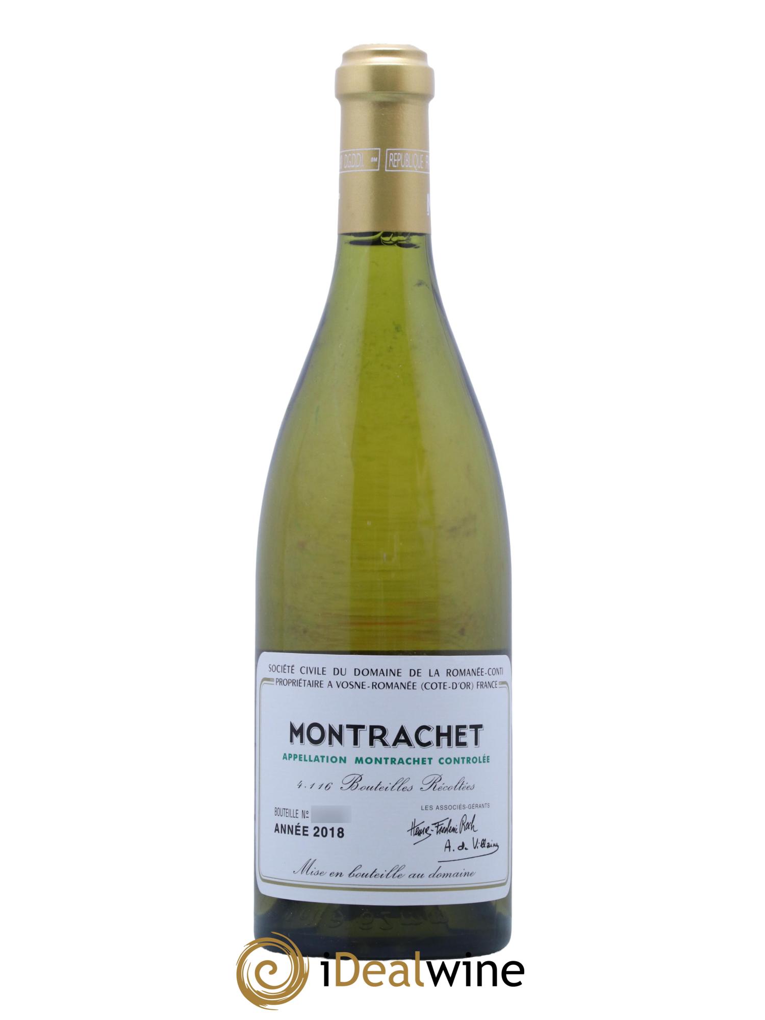 Montrachet Grand Cru Domaine de la Romanée-Conti 2018 - Lot de 1 bouteille - 0