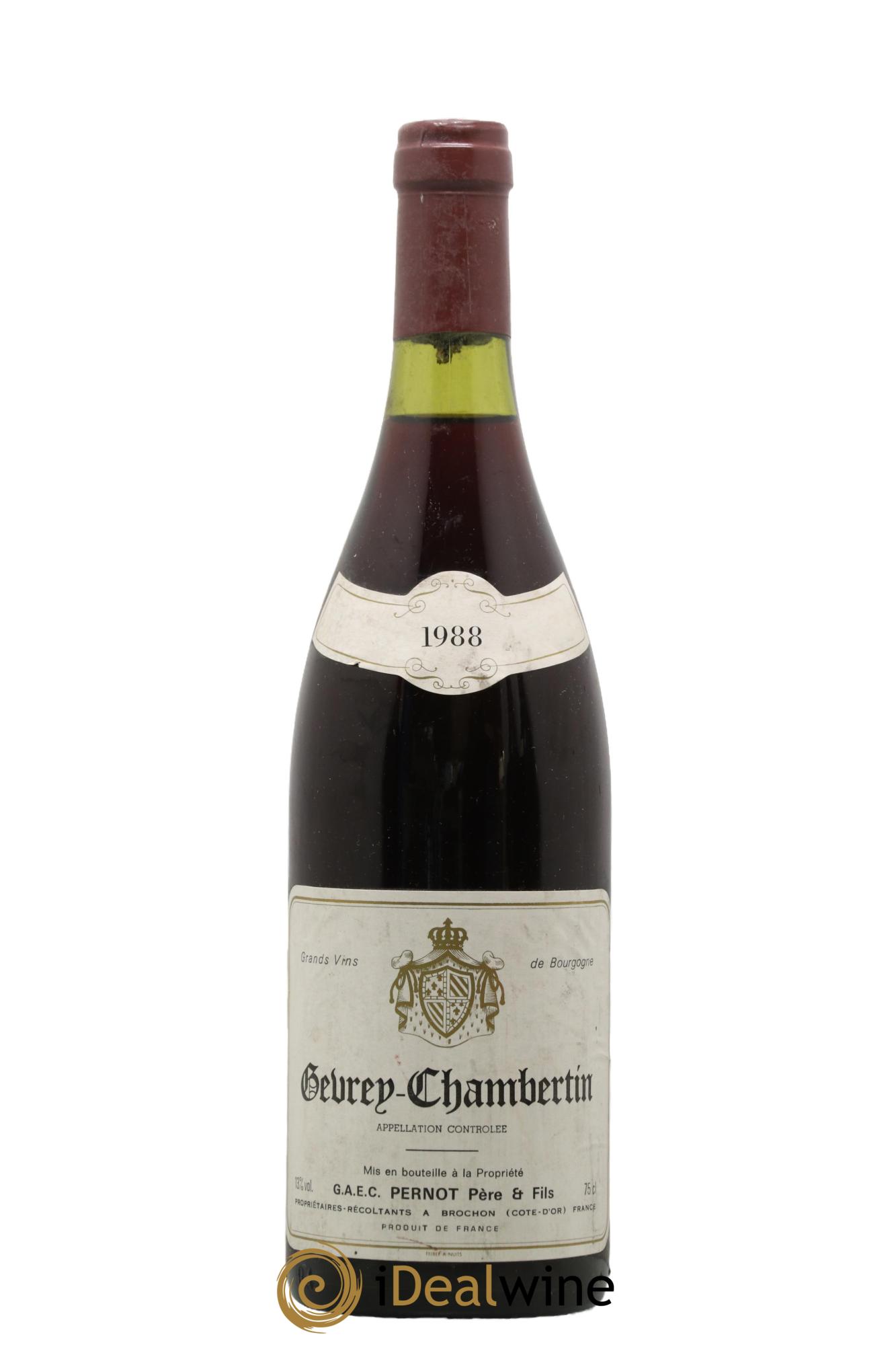 Gevrey-Chambertin Pernot Pere et Fils 1988 - Lot de 1 bouteille - 0