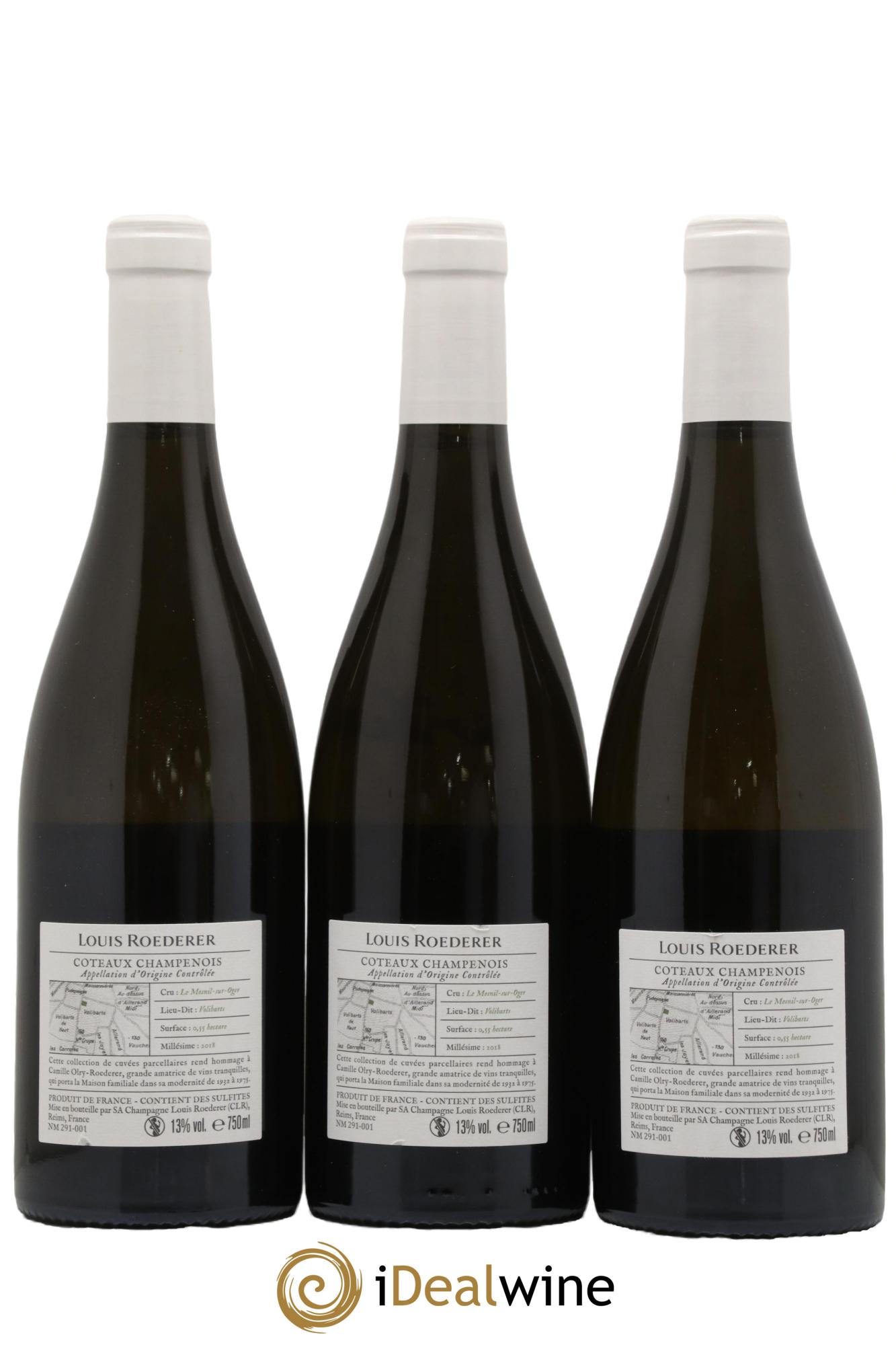 Coteaux Champenois Camille Louis Roederer 2018 - Posten von 3 Flaschen - 1