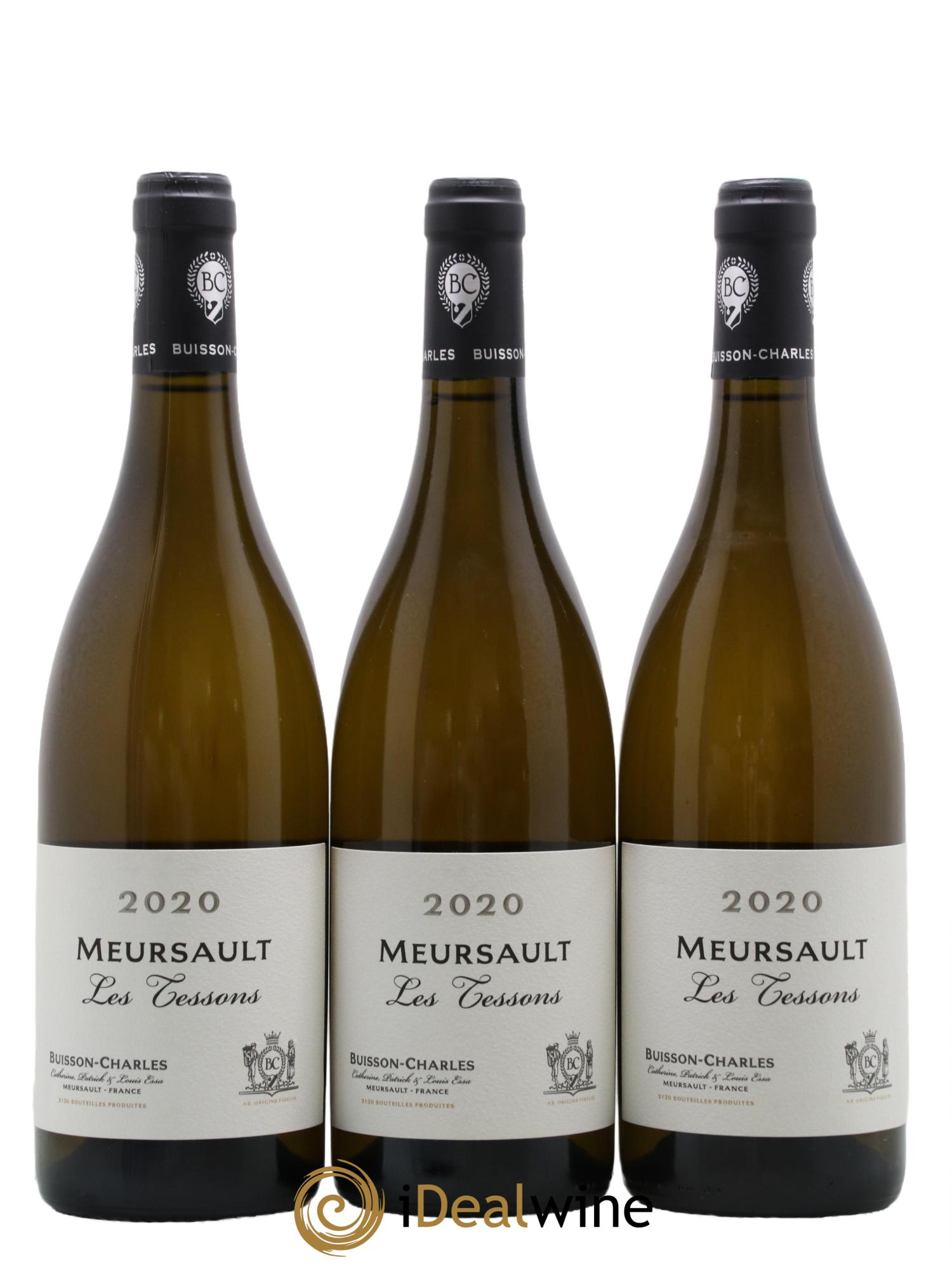 Meursault Les Tessons Buisson-Charles (Domaine) 2020 - Lot de 3 bouteilles - 0