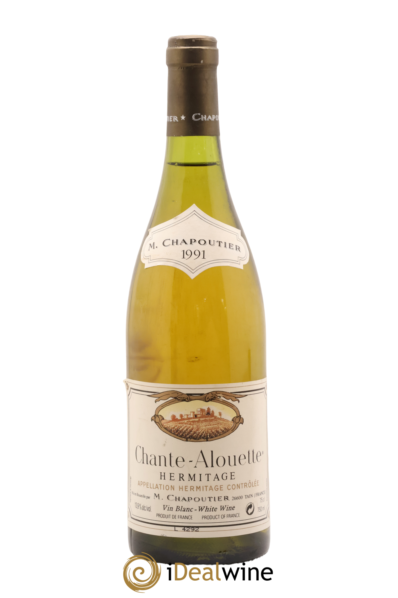 Hermitage Chante Alouette Chapoutier 1991 - Posten von 1 Flasche - 0