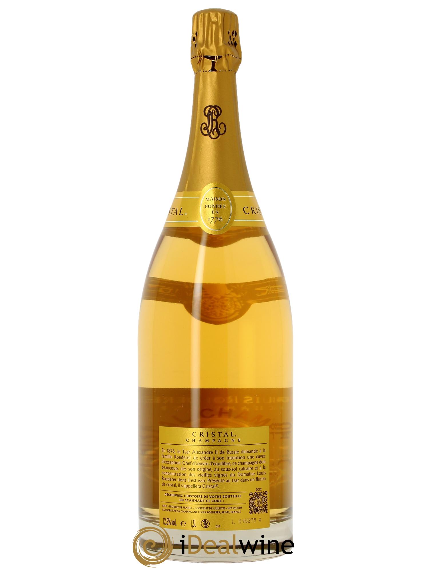Cristal Louis Roederer 2012 - Lot de 1 magnum - 1