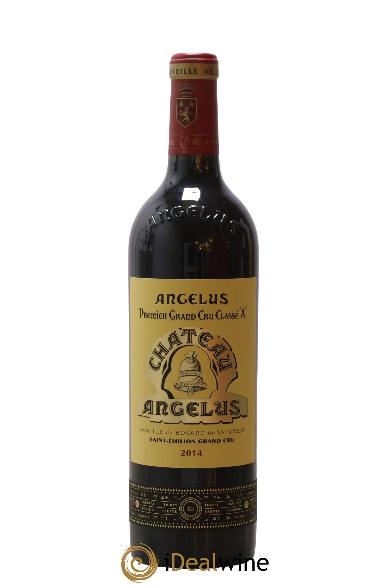 Château Angélus 1er Grand Cru Classé A 2014 - Lot de 1 bouteille - 0