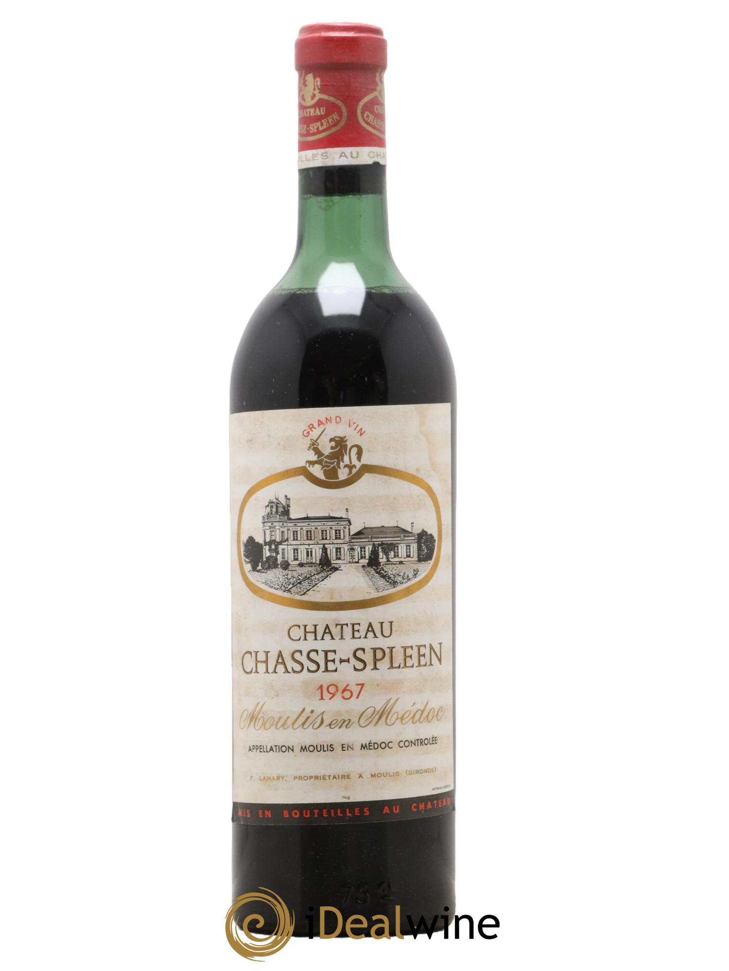 Château Chasse Spleen 1967 - Lot de 1 bouteille - 0