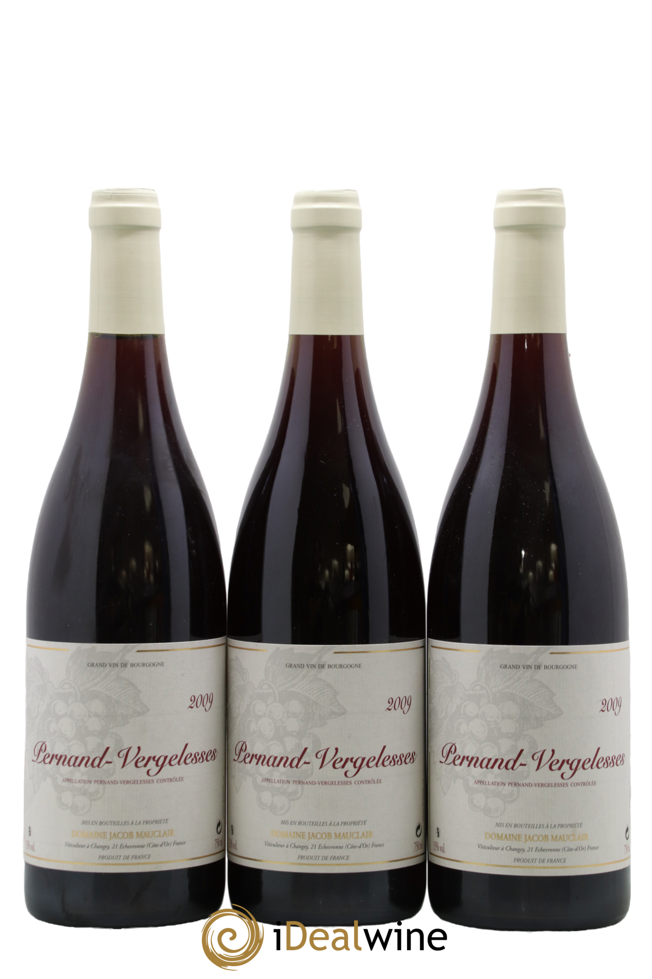 Pernand-Vergelesses Jacob Mauclair 2009 - Lot de 3 bouteilles - 0